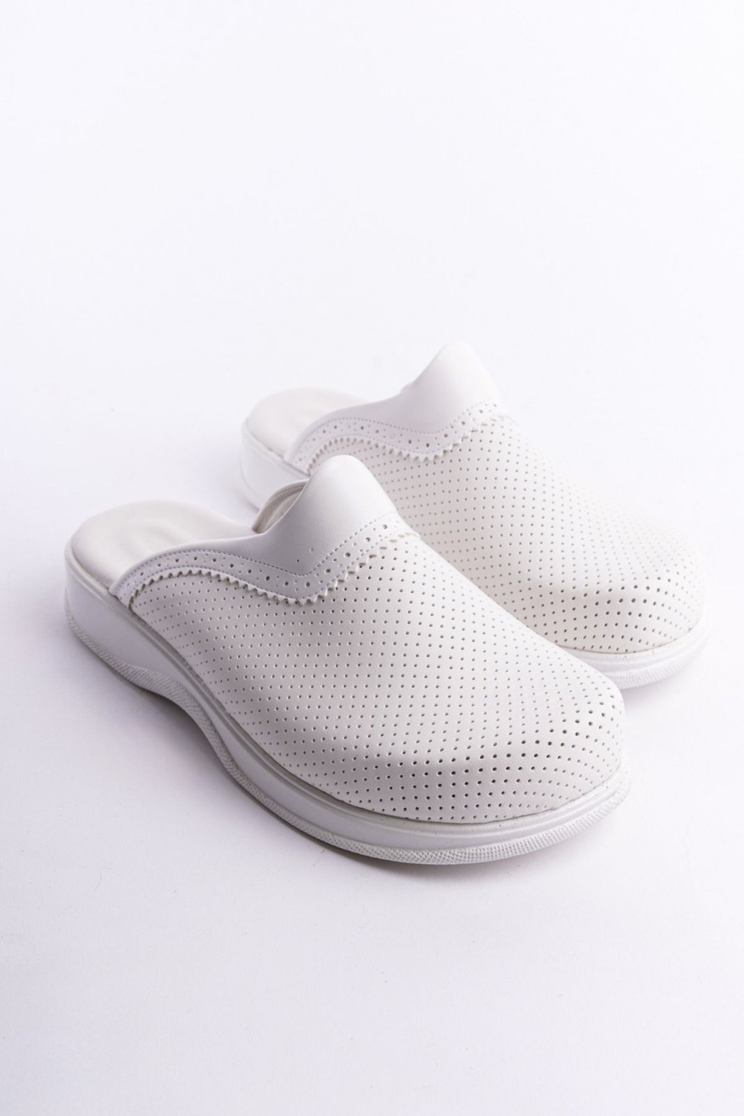 Positive White Men Classic Perforated Clogs