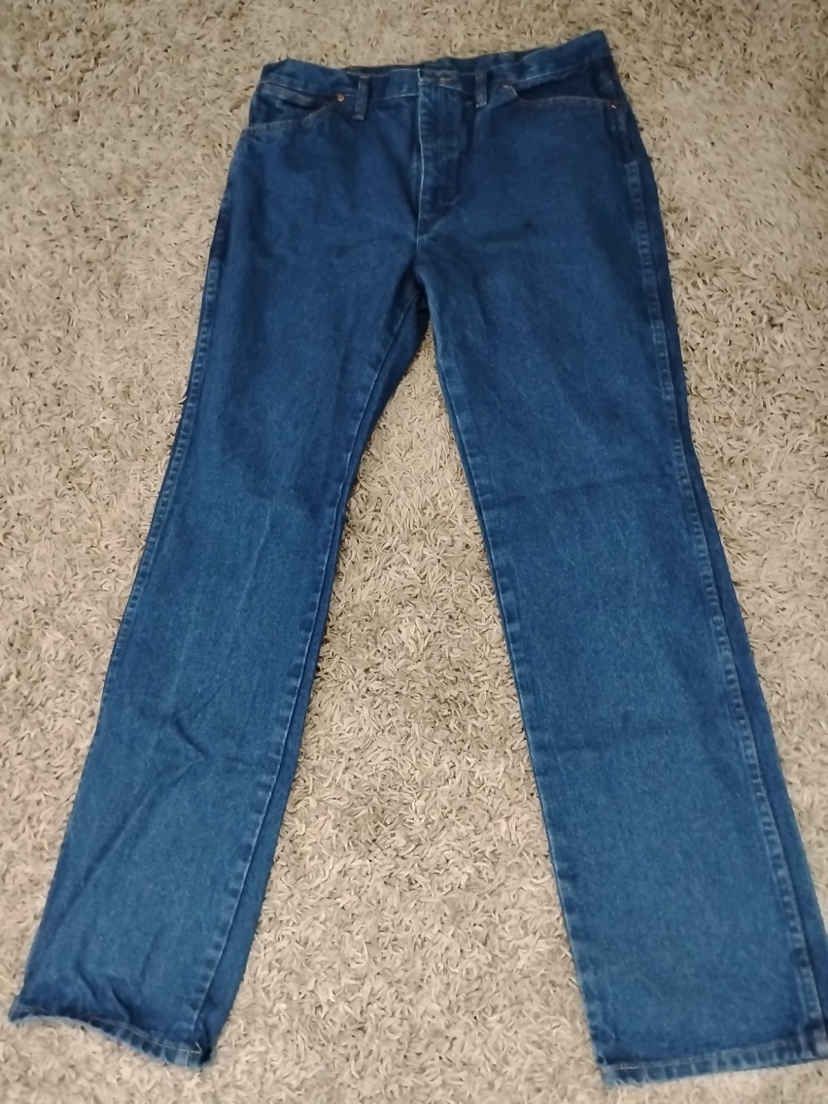 Vtg Wrangler Jeans Mens 35×34 936PWD Cowboy Cut Slim Fit Western Denim Blue USA