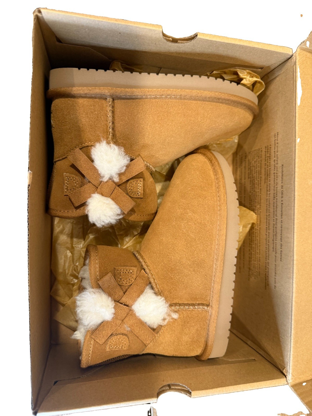 Koolaburra by UGG K Victoria Mini Kids Boots Size 12 Chestnut NEW in Box