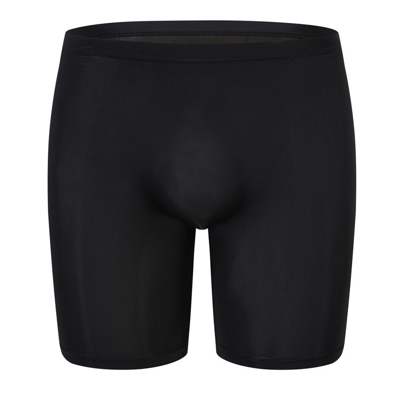 Men Trunks Underwear Boxer Briefs Ice Silk Seamless Sexy Shorts Long Underpants❤