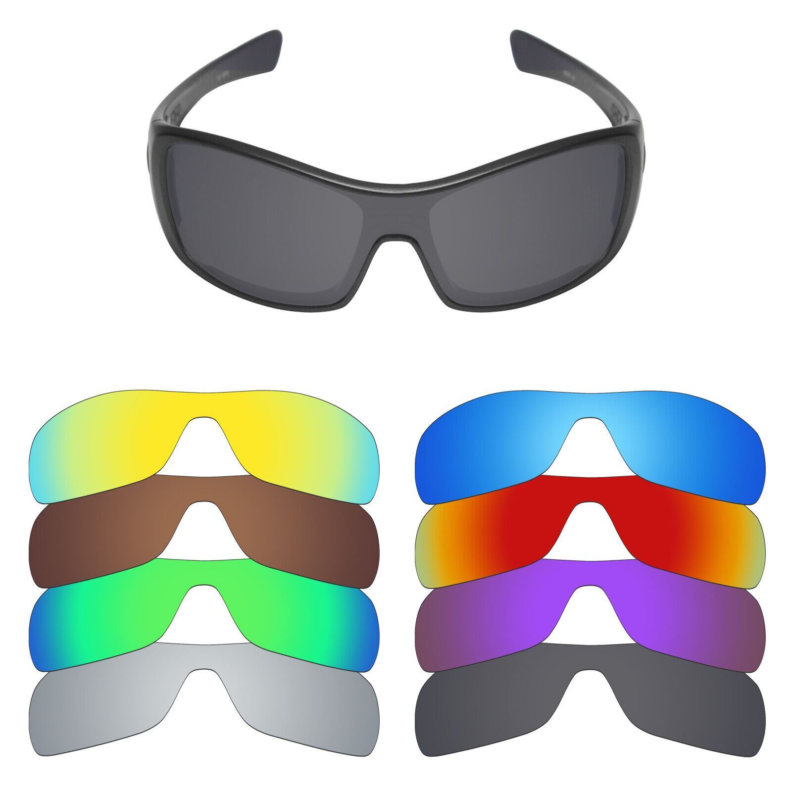 hdhut Anti-Scratch Polarized Replacement Lenses for-Oakley Antix Sunglass
