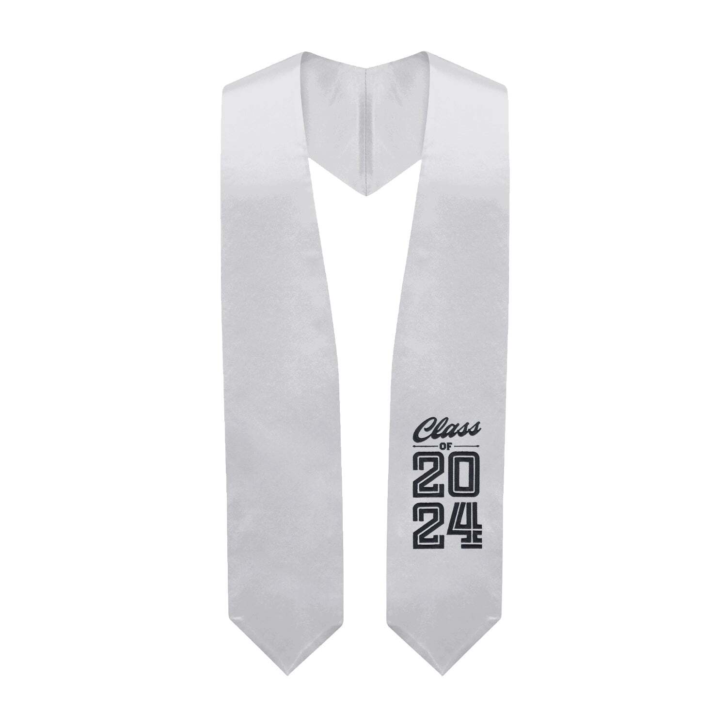 Endea Graduation Silver Class of 2024 Graduation Stole/Sash
