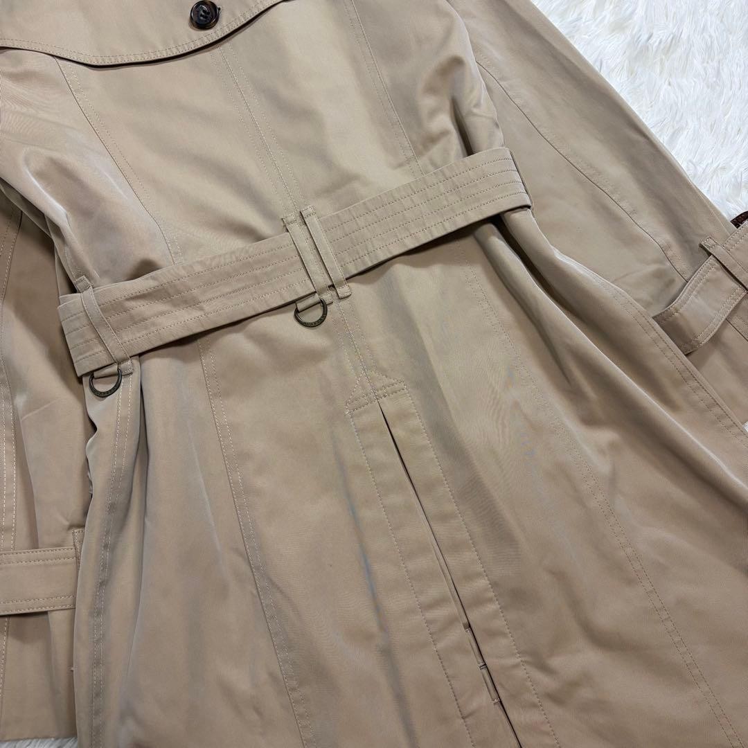Burberry London single trench coat Nova check honey beige 36