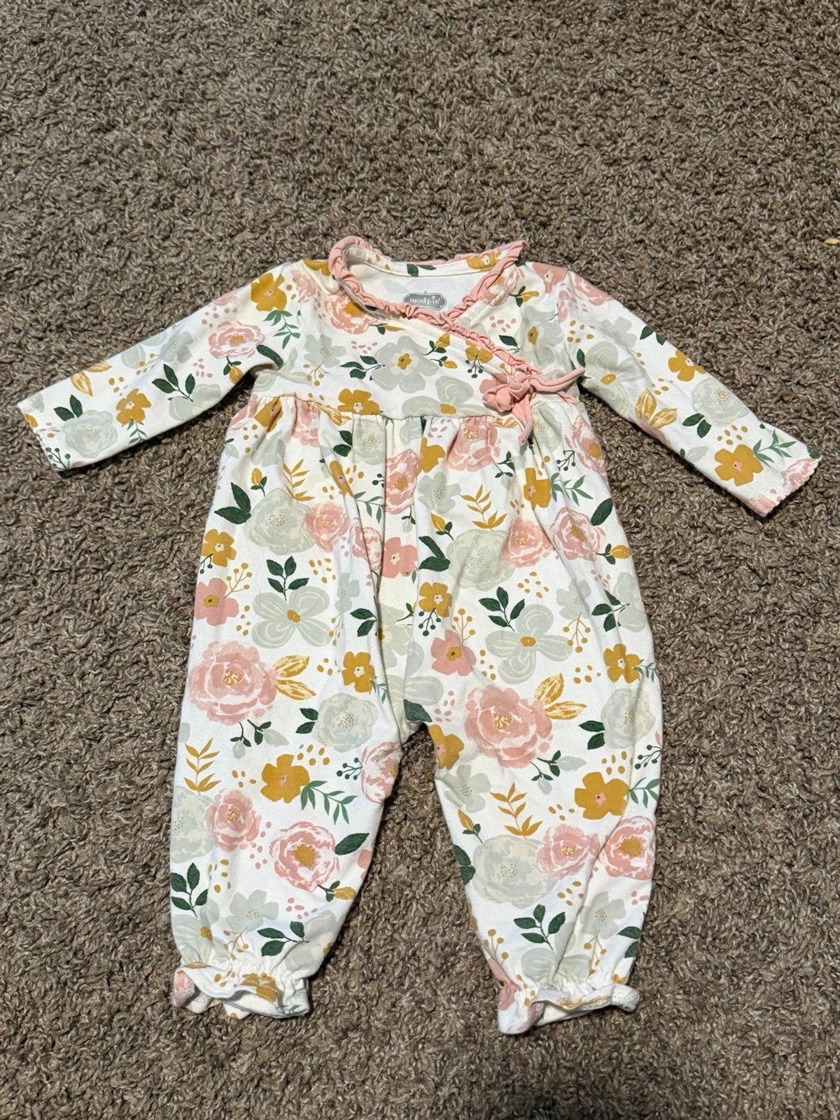 Mudpie Bubble Romper 0-3 Months