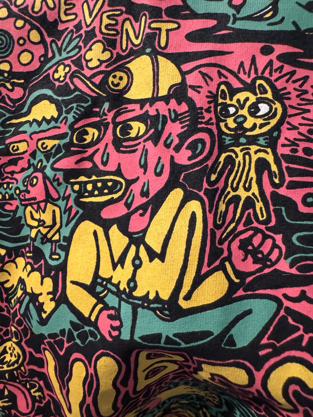 Killer Acid Man TShirt Large Black Tee Limited Edition Bad Vibes Art Streetwear