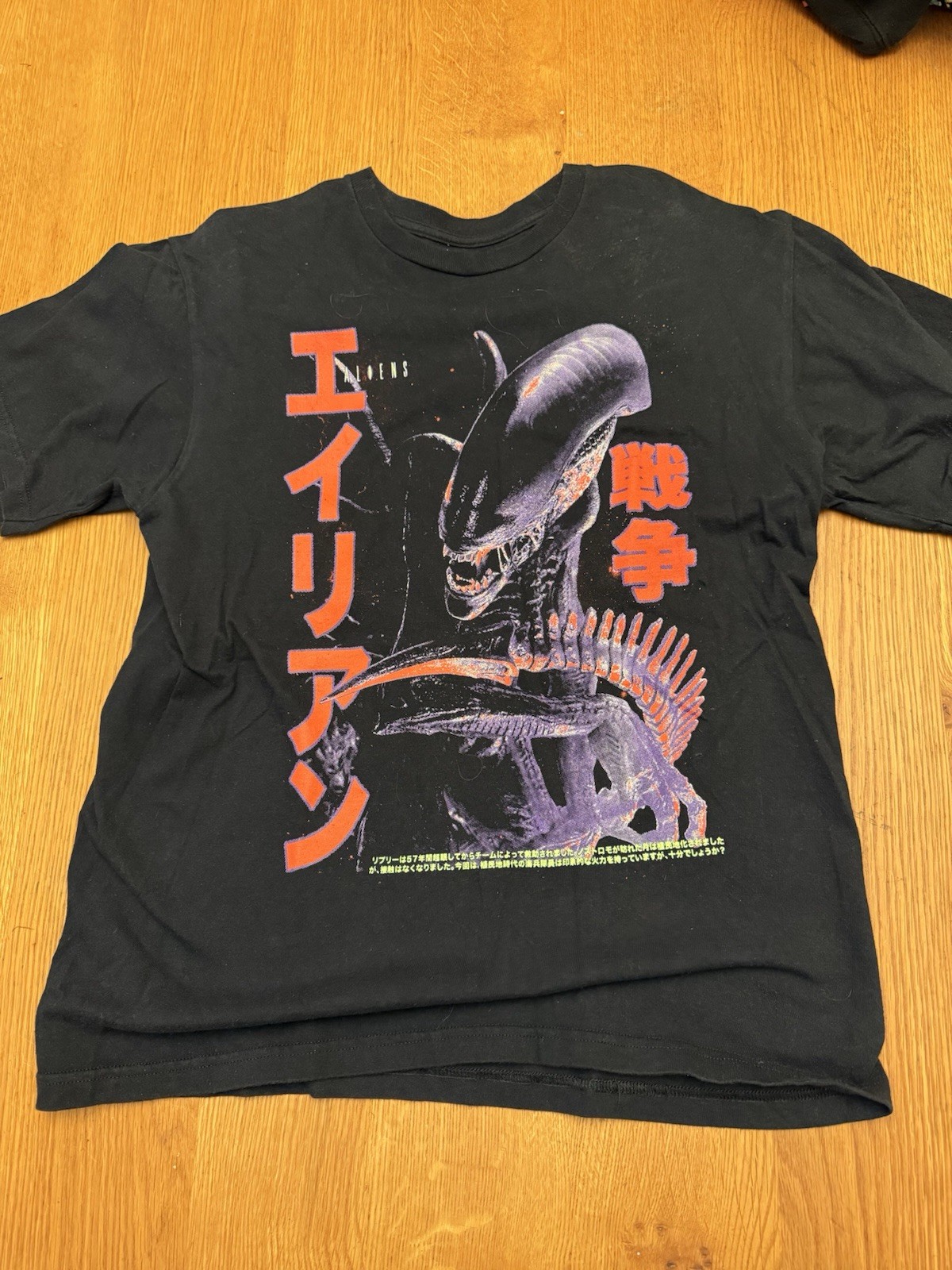 Rucking Fotten Aliens T-Shirt Size Large James Cameron Japanese