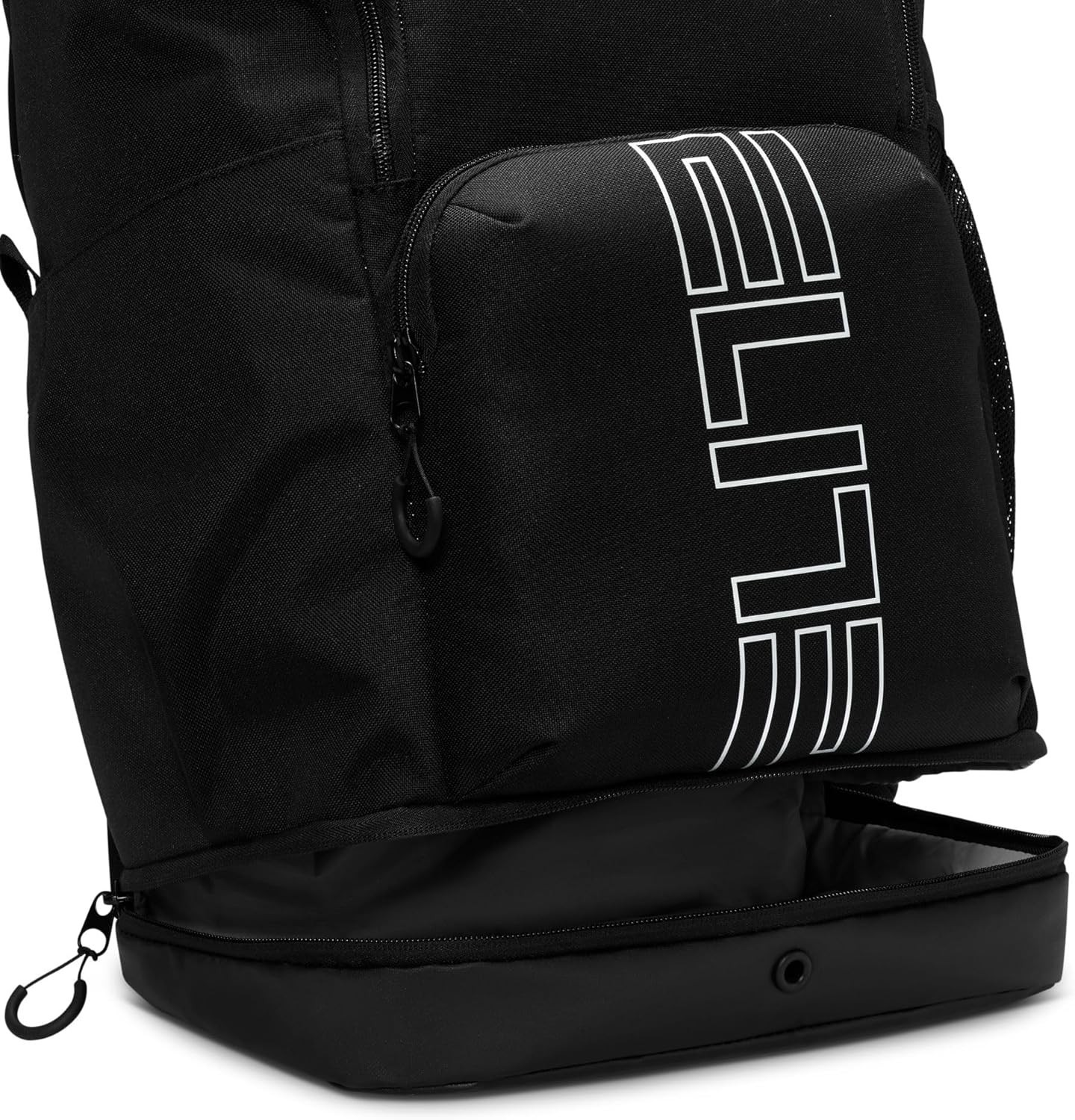 Nike, Unisex, Varsity Elite Backpack (32L), Black/Black/Metallic Silver, One