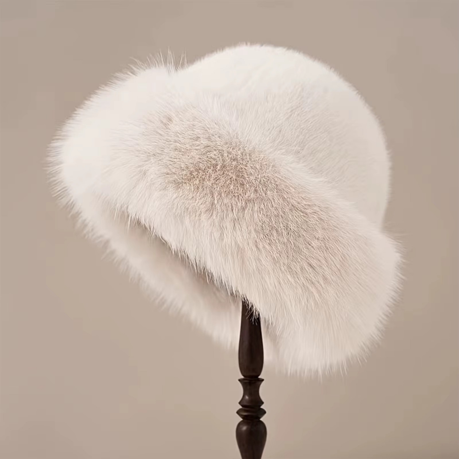 Plush Mongolian Hat for Women – Cute & Warm Winter Hat Soft Cozy Fall/Autumn Hat