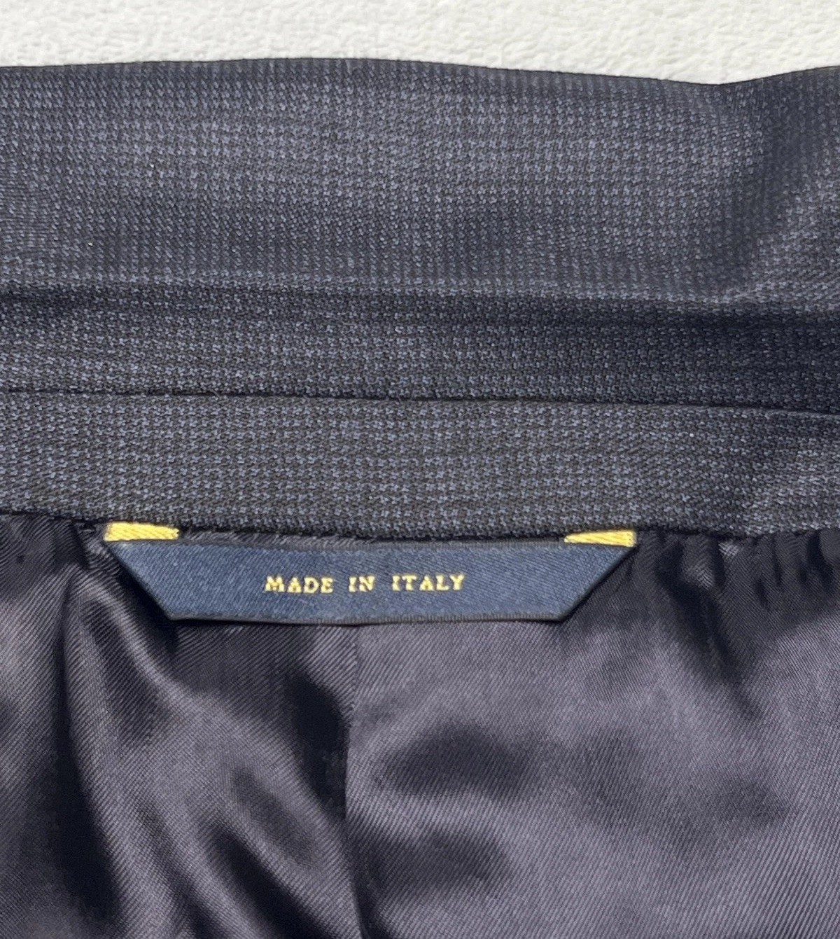 Brooks Brothers 1818 Fitzgerald Blazer Mens 44R Navy Plaid Drago Wool Made Italy