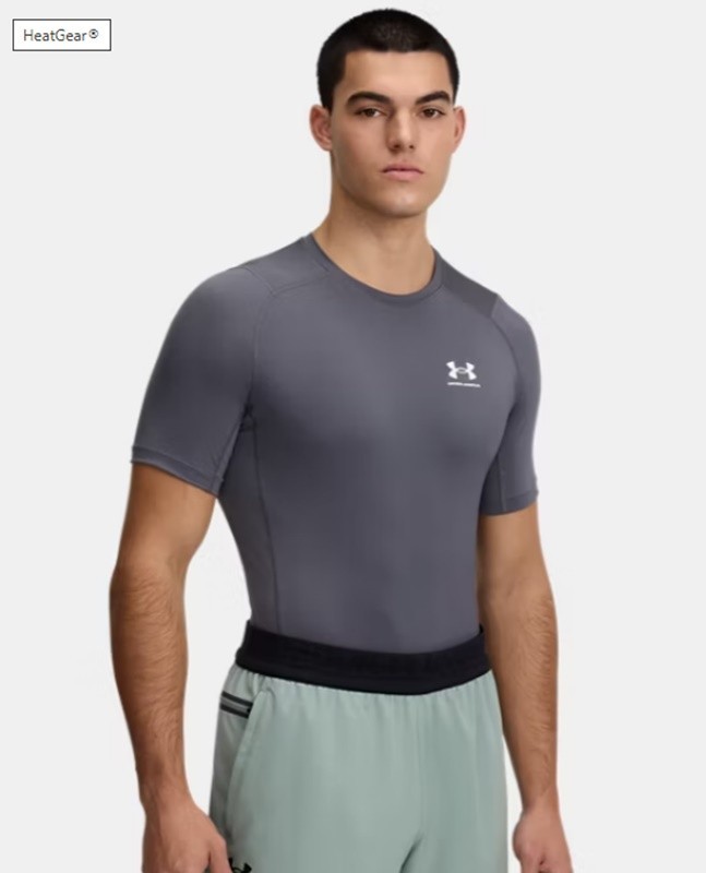Under Armour Men’s UA HeatGear Compression Short Sleeve Shirt 1361518 FREE SHIP