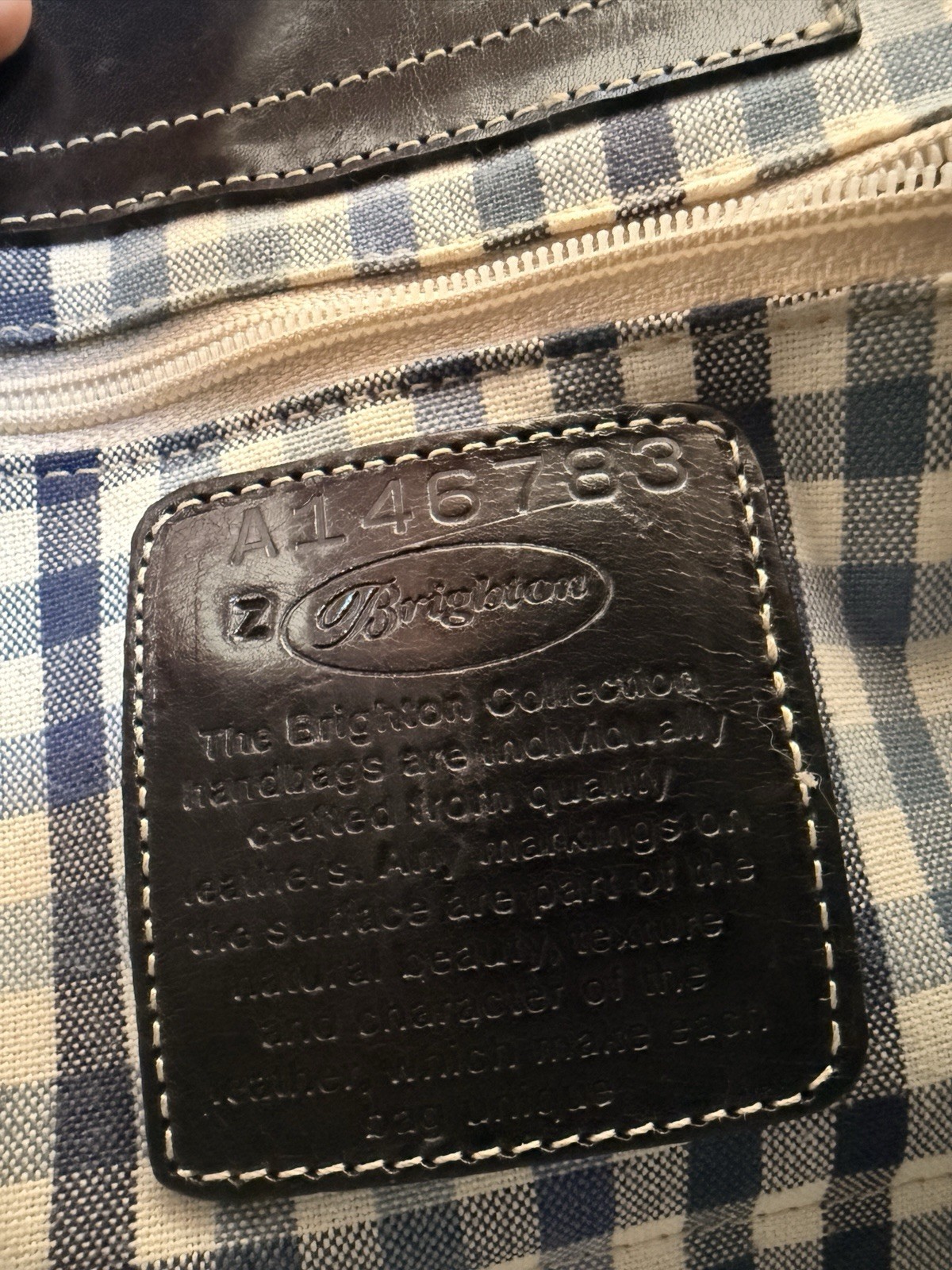 Brighton Vintage Black Crocodile Leather Satchel Shoulder Bag 90s/Y2k