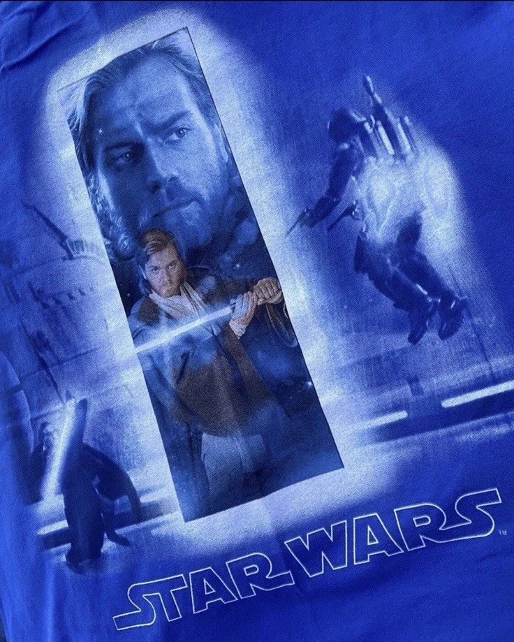 Star Wars T Shirt Large Men’s 2002 Obi Wan Vintage NWOT New Movie TV