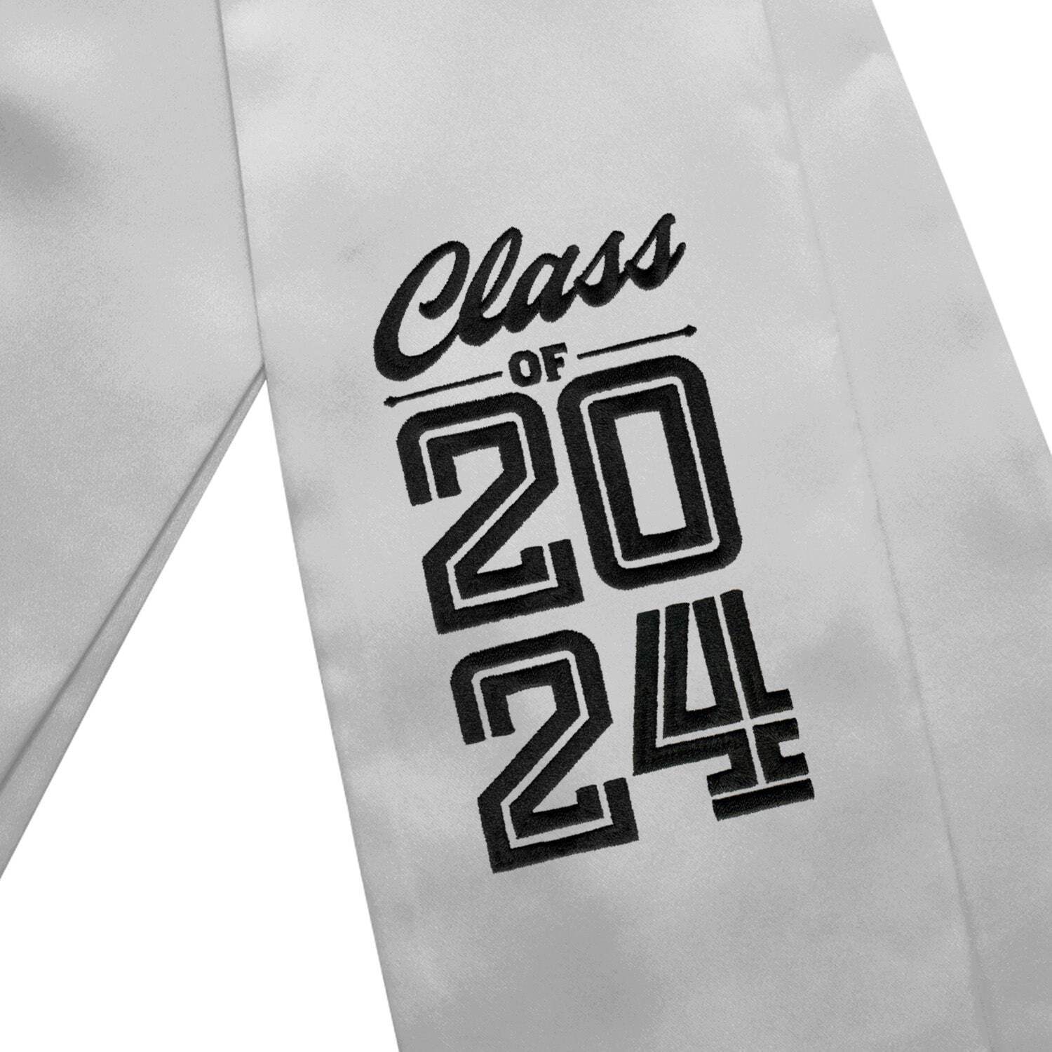 Endea Graduation Silver Class of 2024 Graduation Stole/Sash