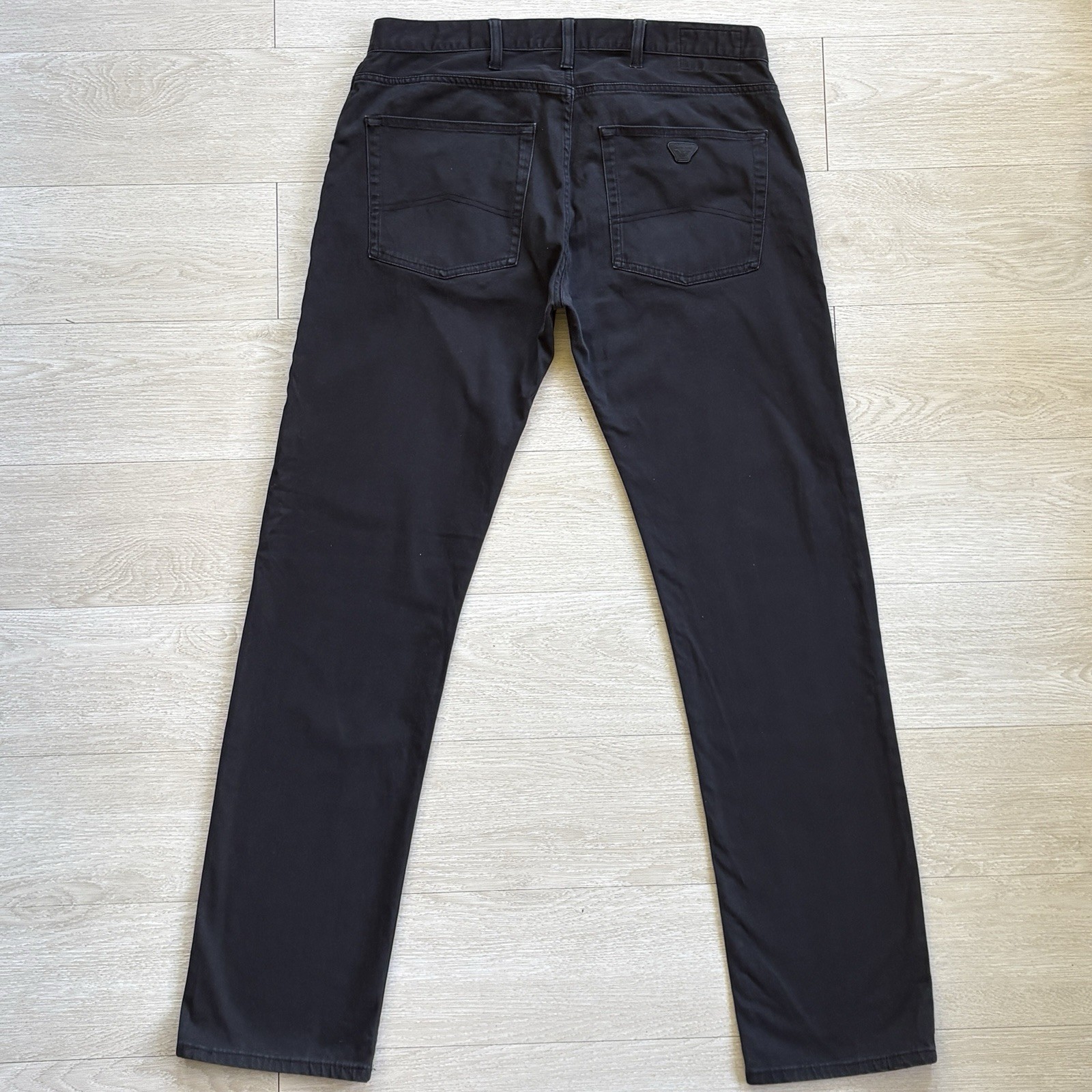 Emporio Armani Jeans Trousers J45 Regular Fit Stretch Denim Grey Size W36 L32