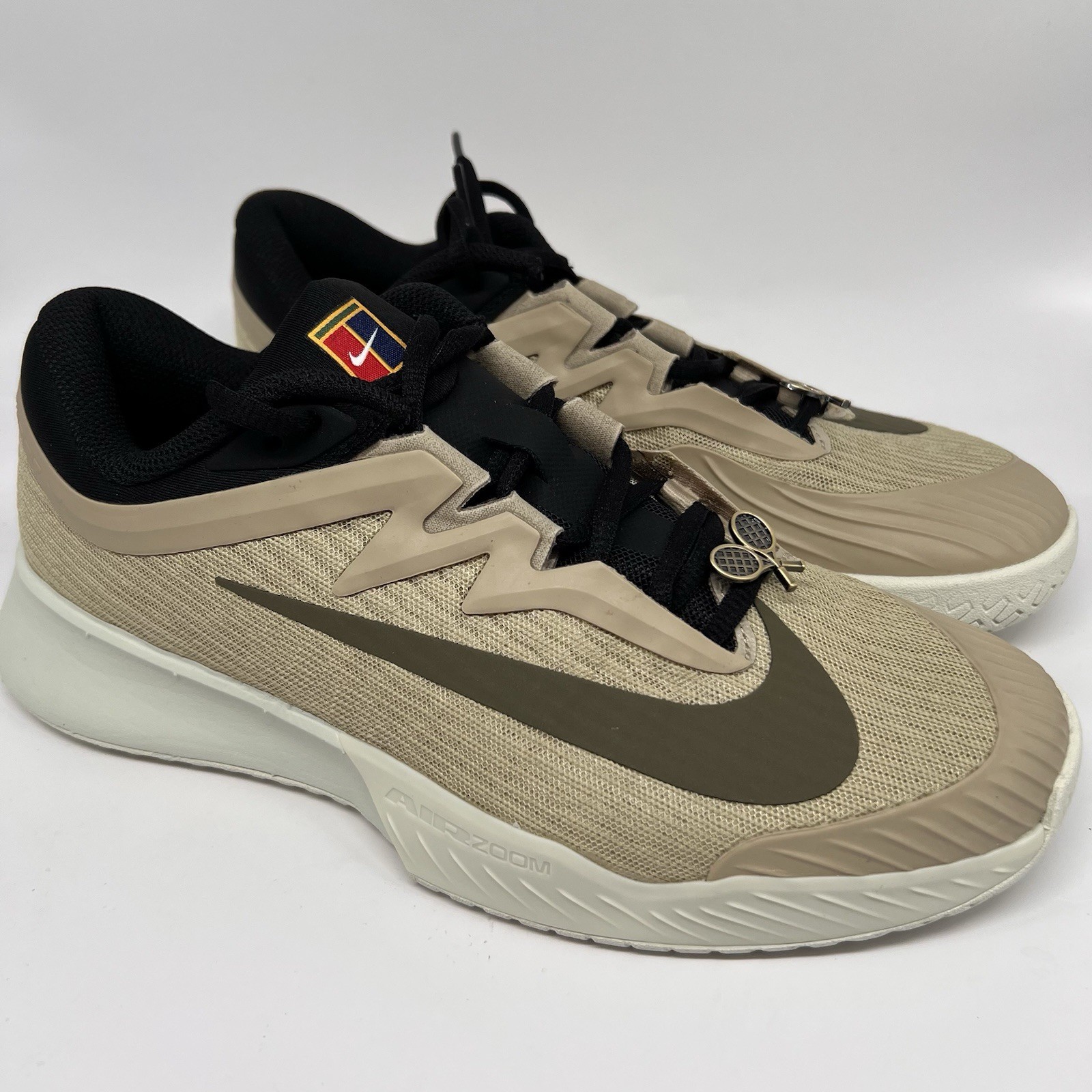 Nike Court Air Zoom X Vapor Pro 3 Heritage HC Desert Khaki Tennis Shoes Mens 6.5