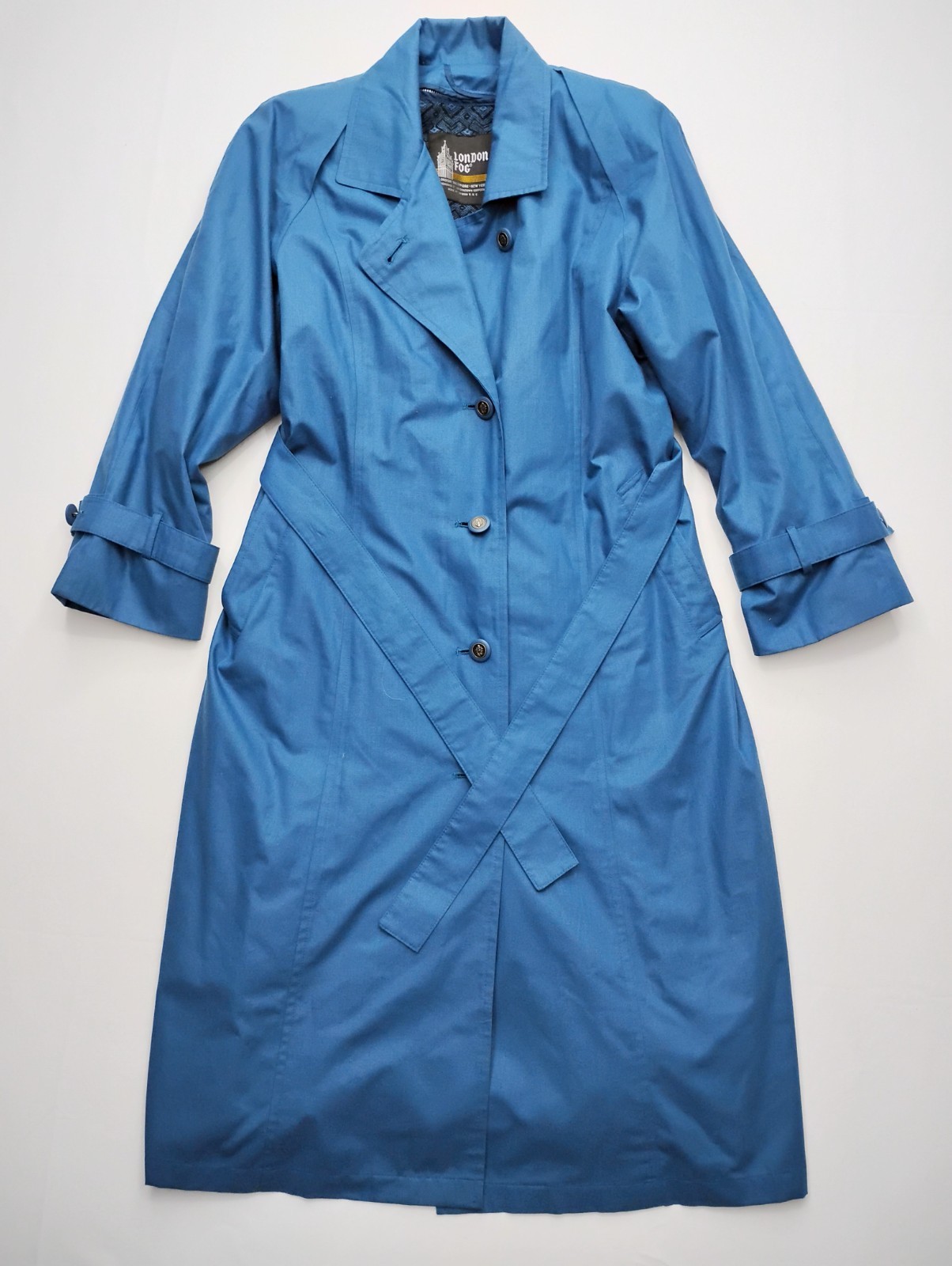 London Fog Women’s Size 10 PET Vintage Trench Coat / Overcoat Classic Style,