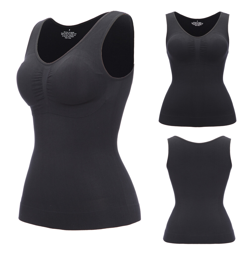 Women’s Genie Slimming Body Cami Shaper Vest Shapewear Tummy Waist Camisole Tops