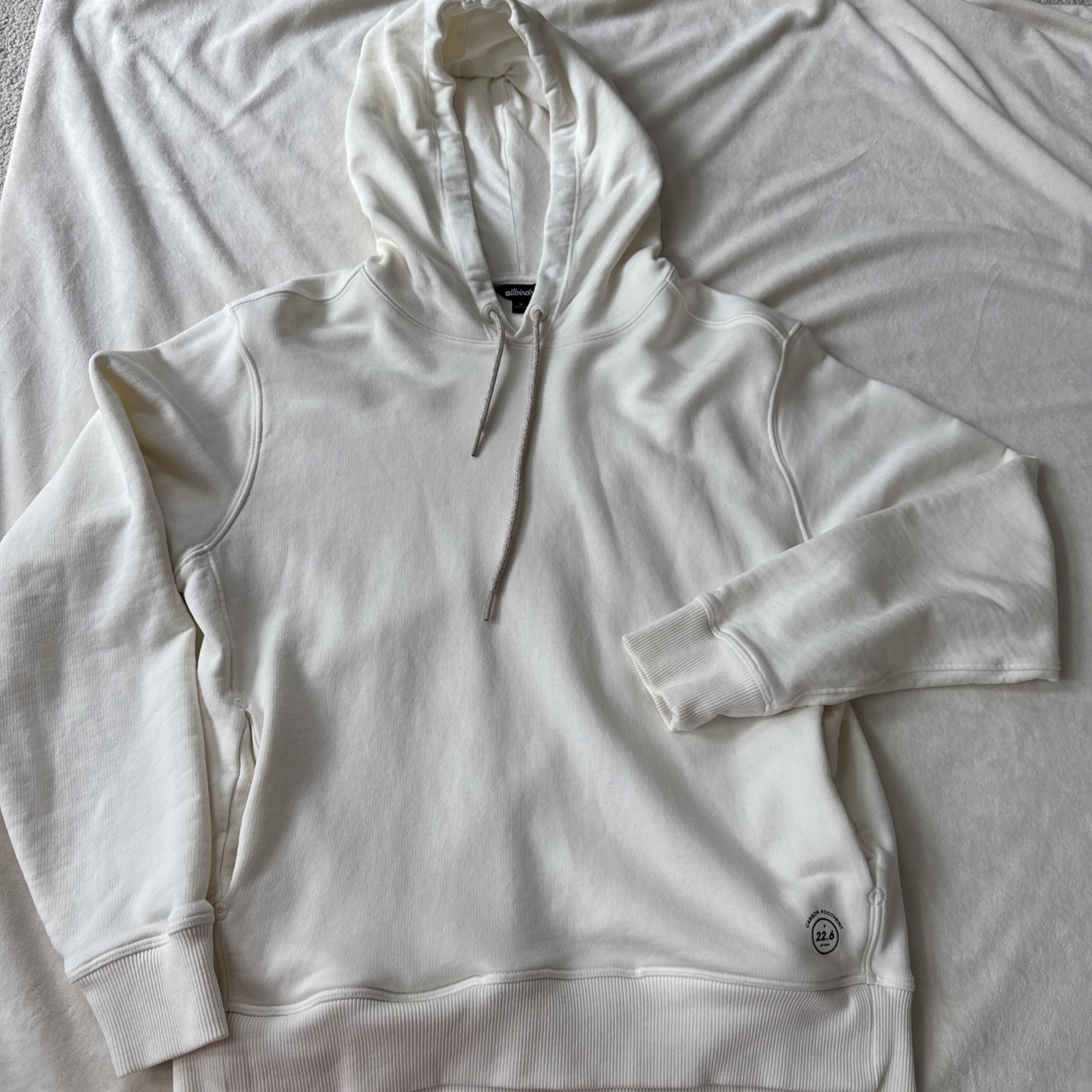 Allbirds Hoodie Womens Medium Eco Pullover Sweatshirt Cream