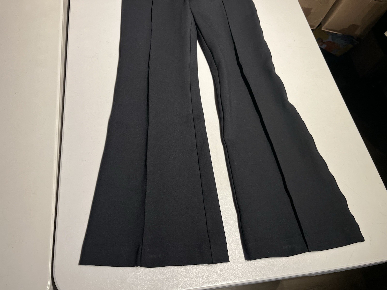 Spanx Pants Women’s Medium Ponte Flared Black Casual Pull On Rayon Nylon 28×30.5