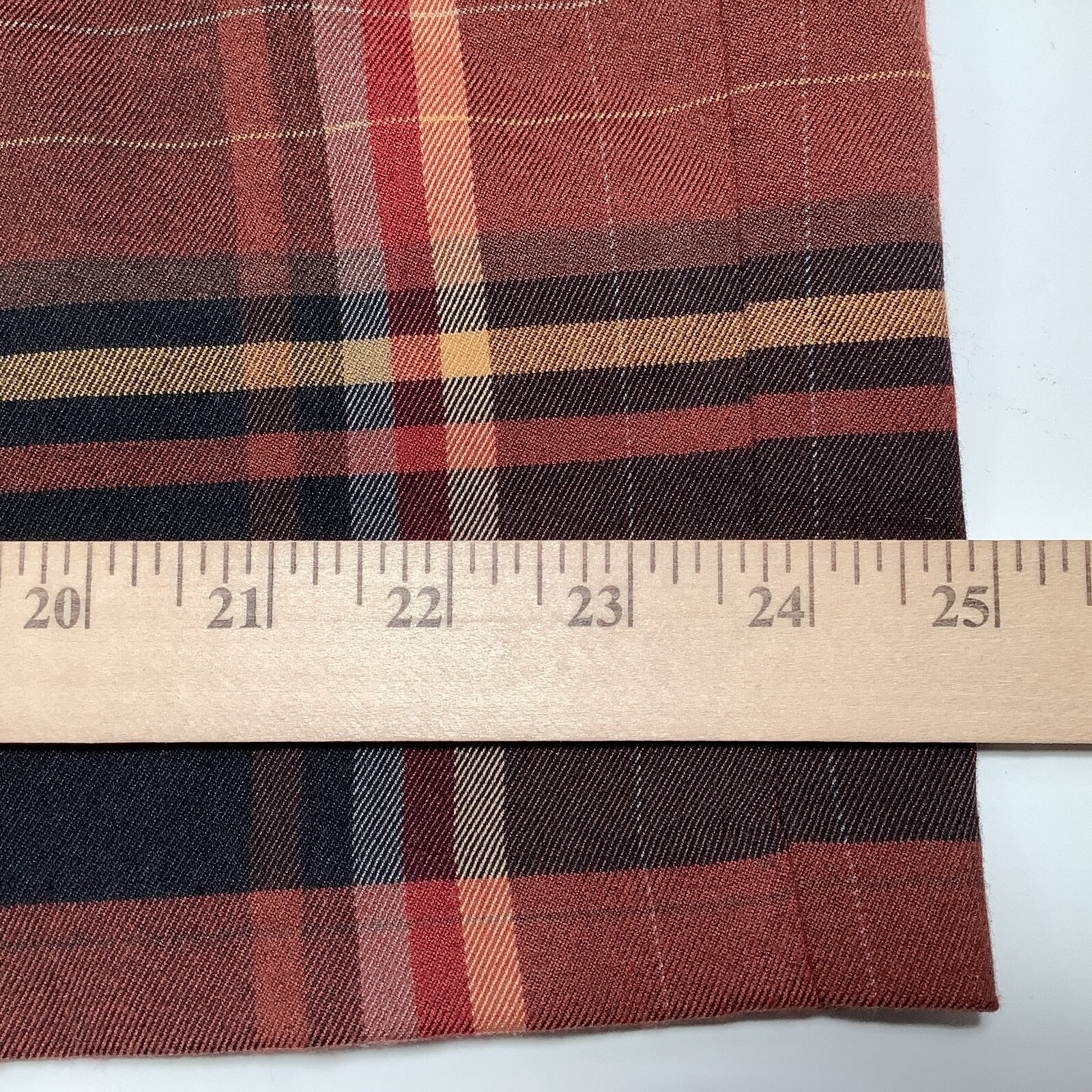 Monroe & Main Belted Midi Dress Vtg Size 18W Plaid Black Brown Yellow USA-Made