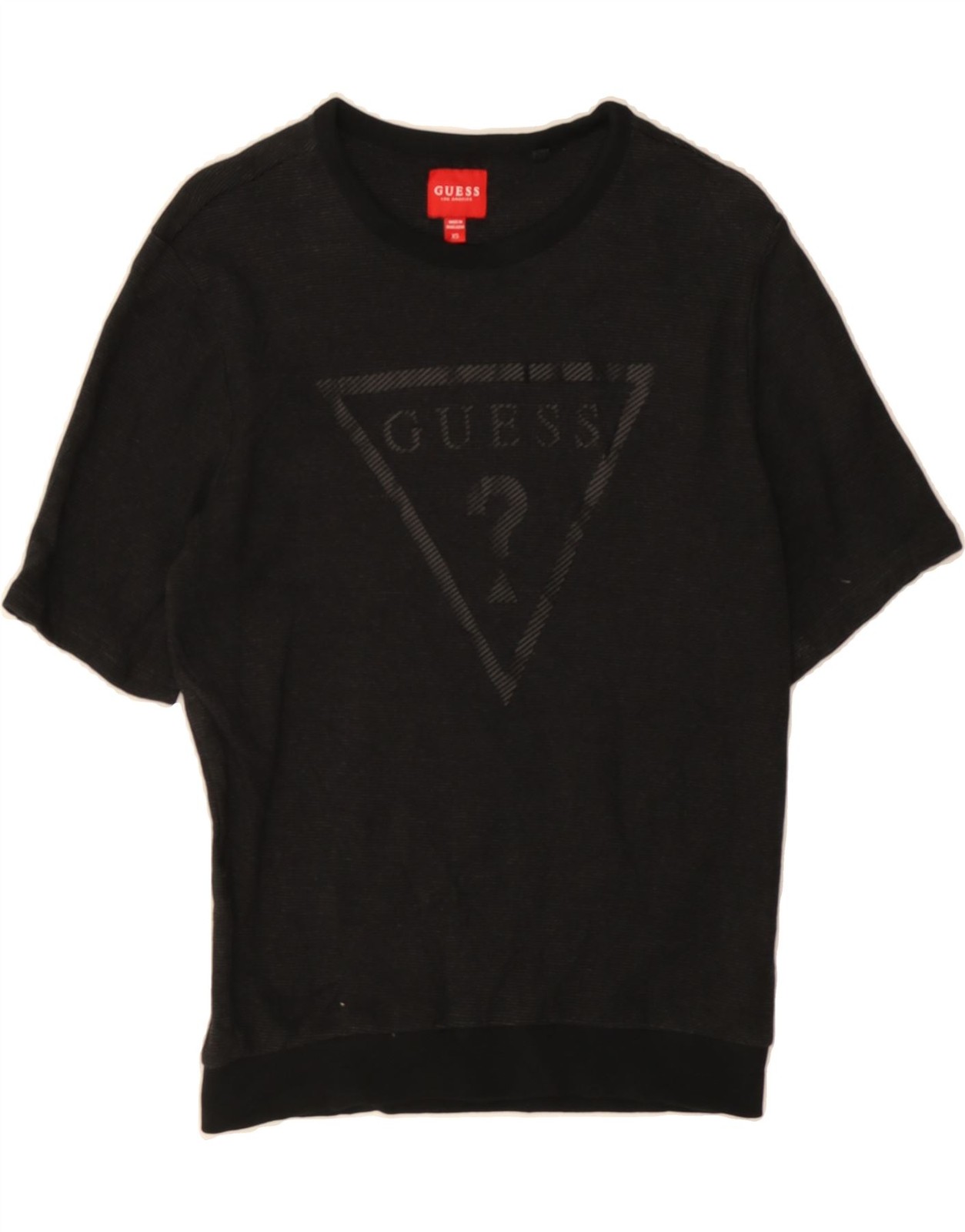 GUESS Mens Graphic T-Shirt Top XS Black Cotton MT01