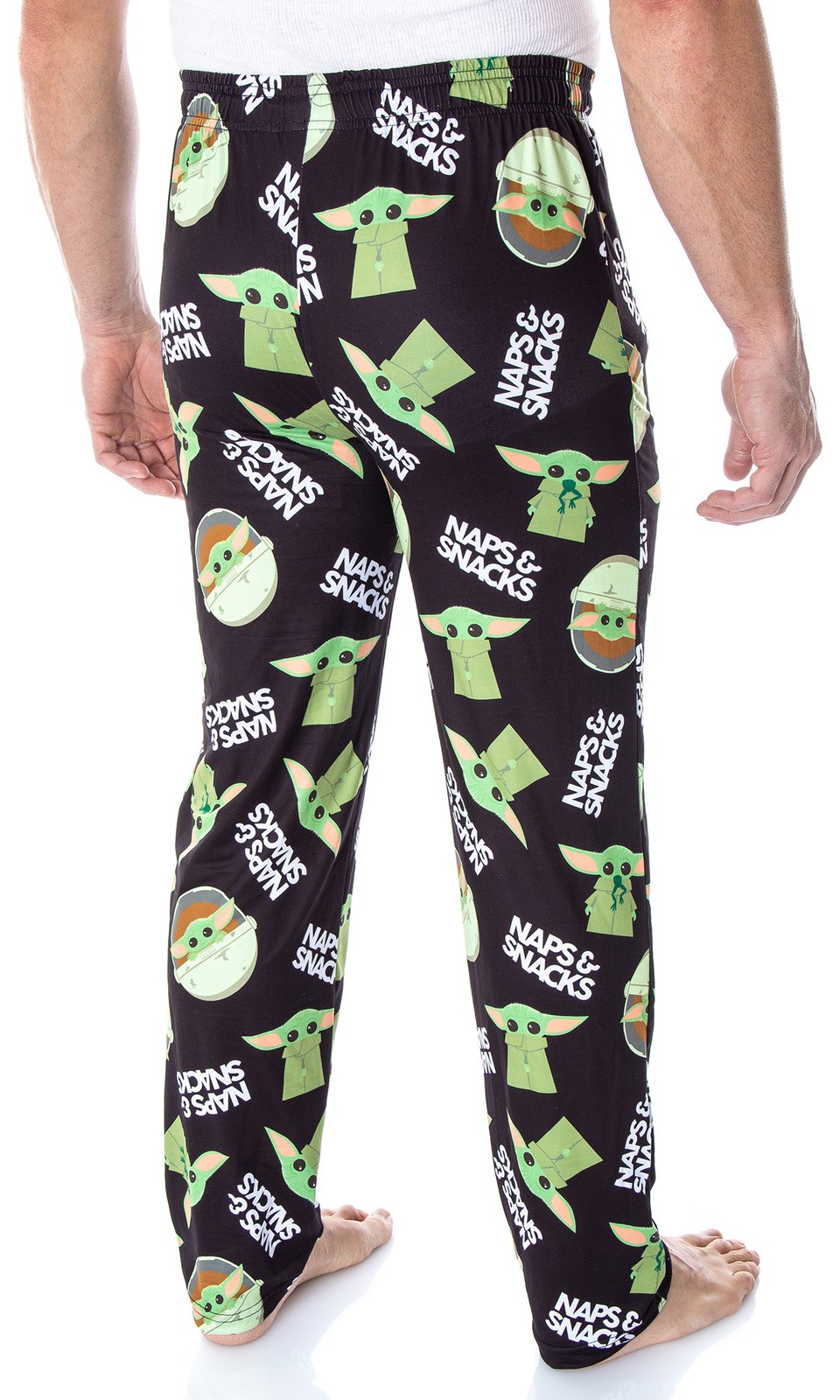 Star Wars Men’s Baby Yoda Snacks And Naps Sleep Lounge Pajama Pants