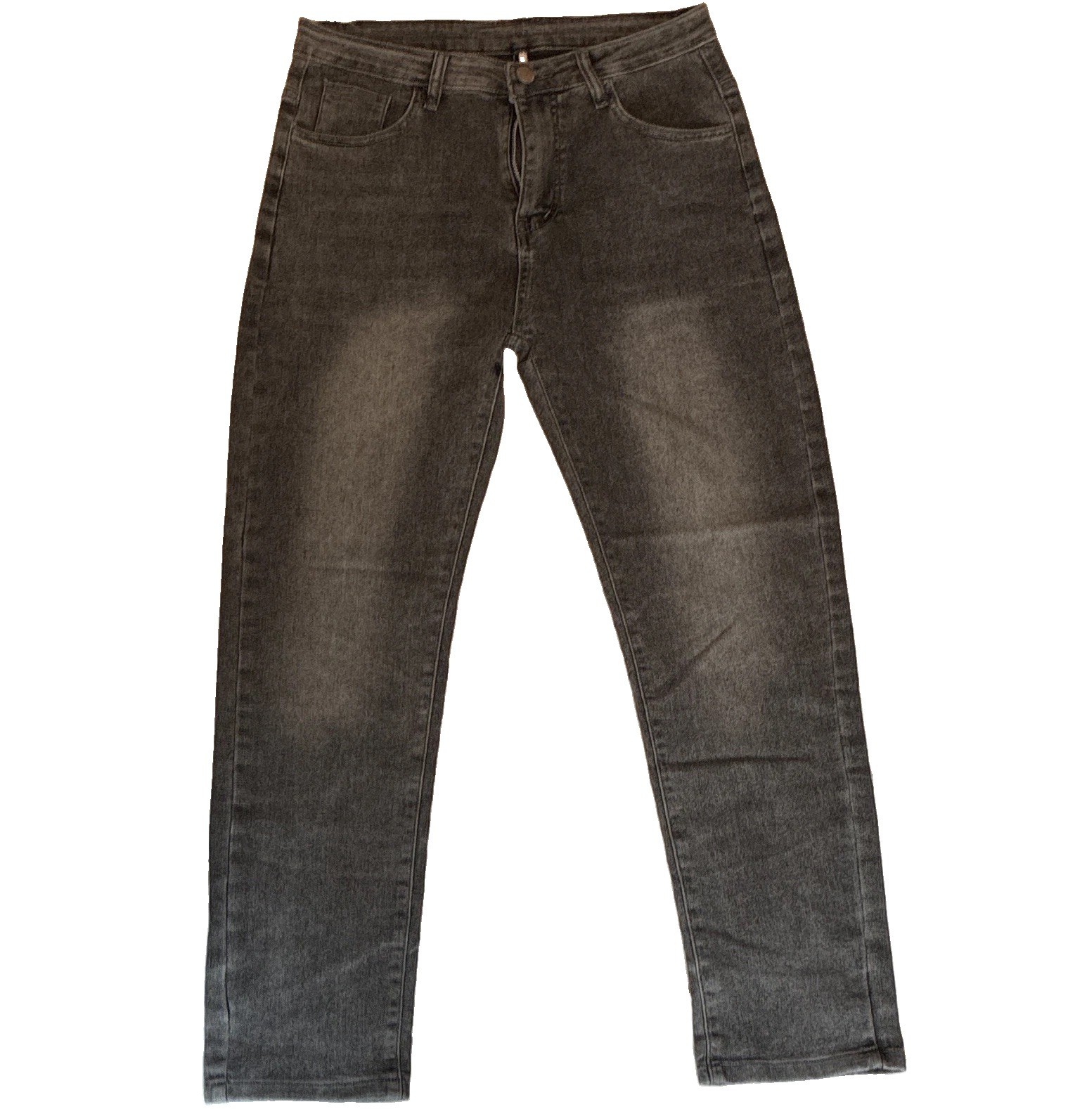 GATTO Men’s Gray Denim Straight Leg Jeans Size 32 Cotton Blend 5-Pocket