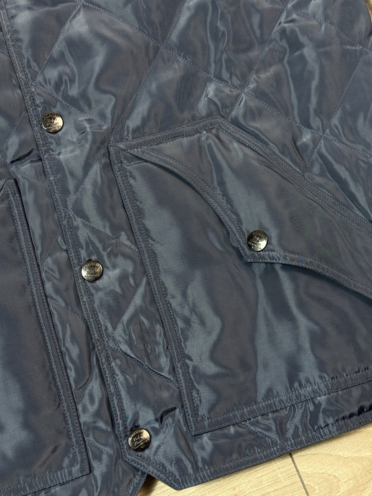 nylon RRL Double RL Reversible Quilted Liner Jacket Embroidered Western Cowboy M