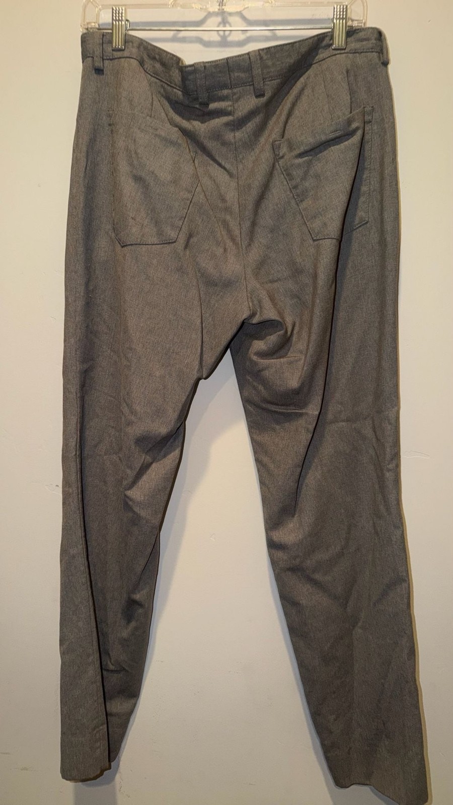 BOSS Hugo Boss Banks Tapered Fit Slim Chino Trousers in Grey Melange