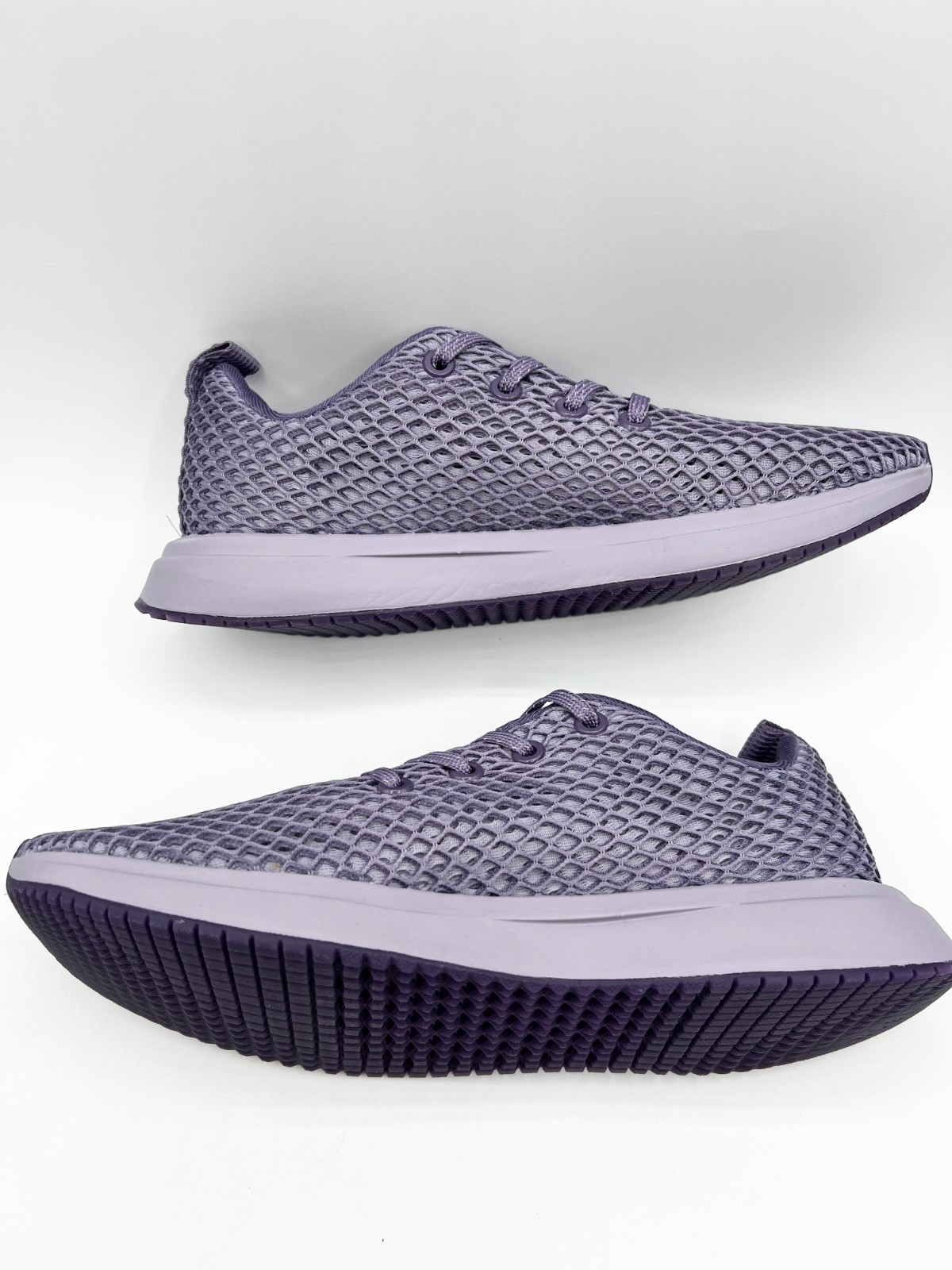 No Bull Diamond Mesh Runner Breathable Sneakers in Purple US Size M 6 W 7.5