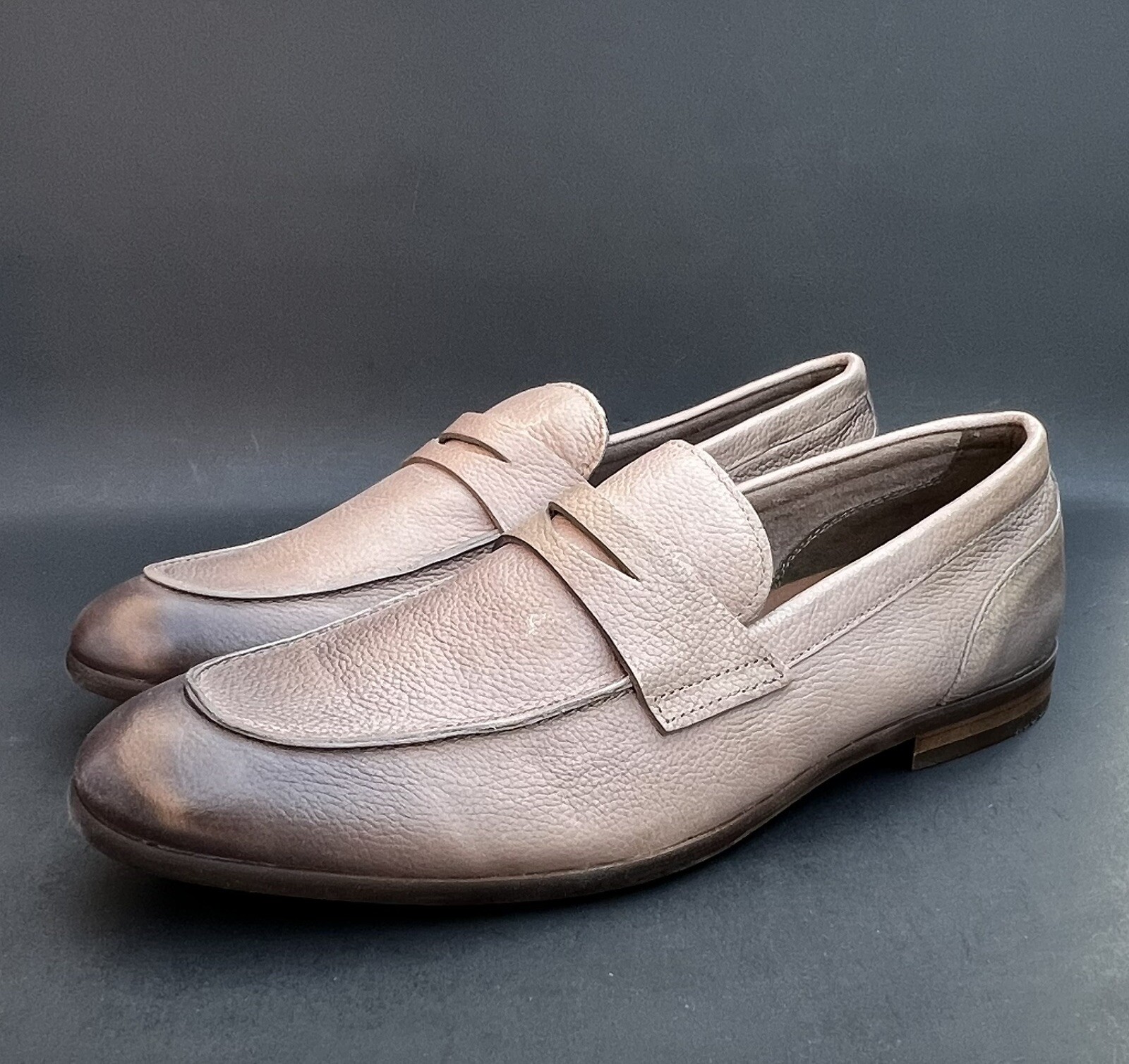 ALDO Men’s Bainville Leather Loafers Light Brown Men’s 9.5 US Size NWB