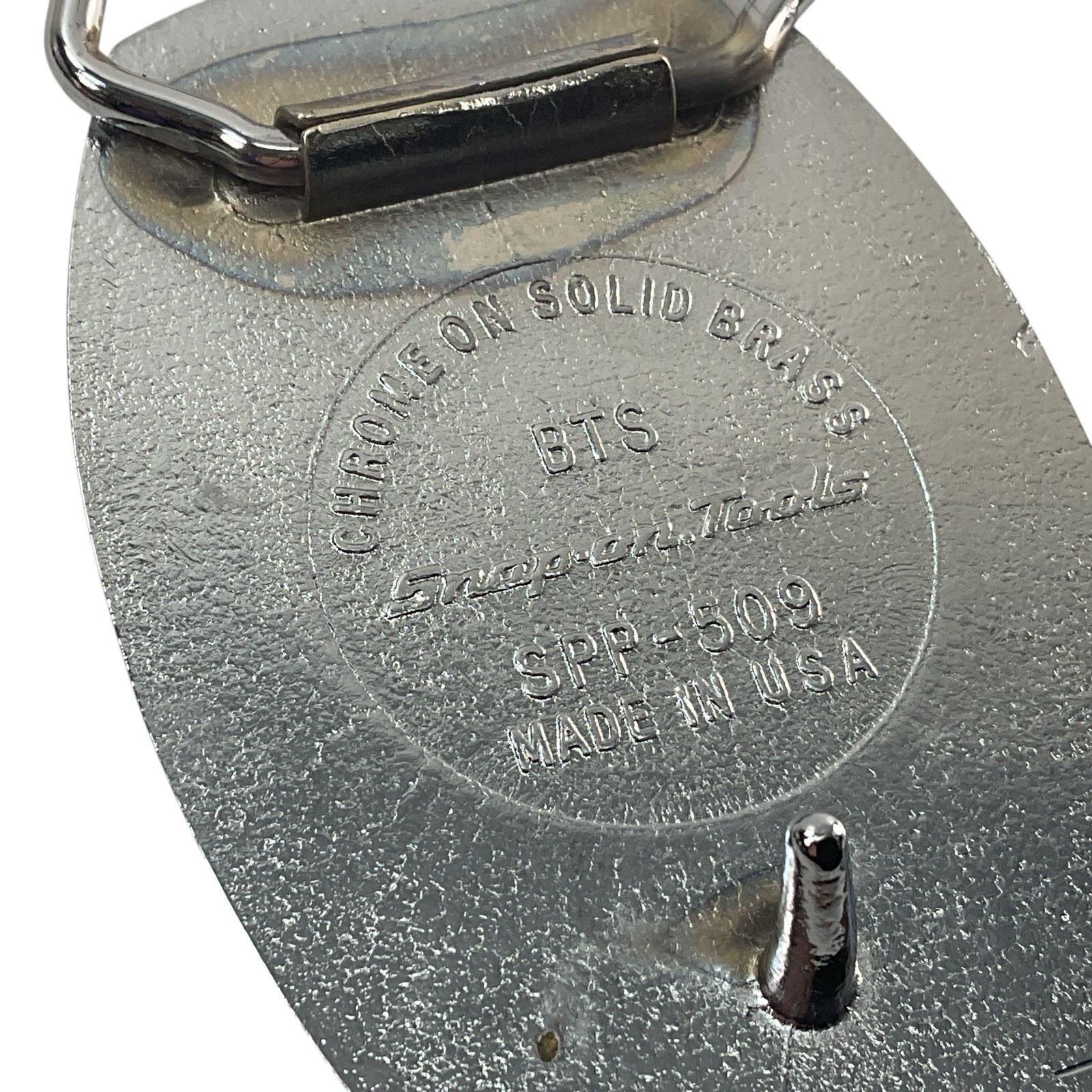 Snap-on Belt Buckle Chrome SPP-509 Sold As Pictured Mechanic Look USA With Case