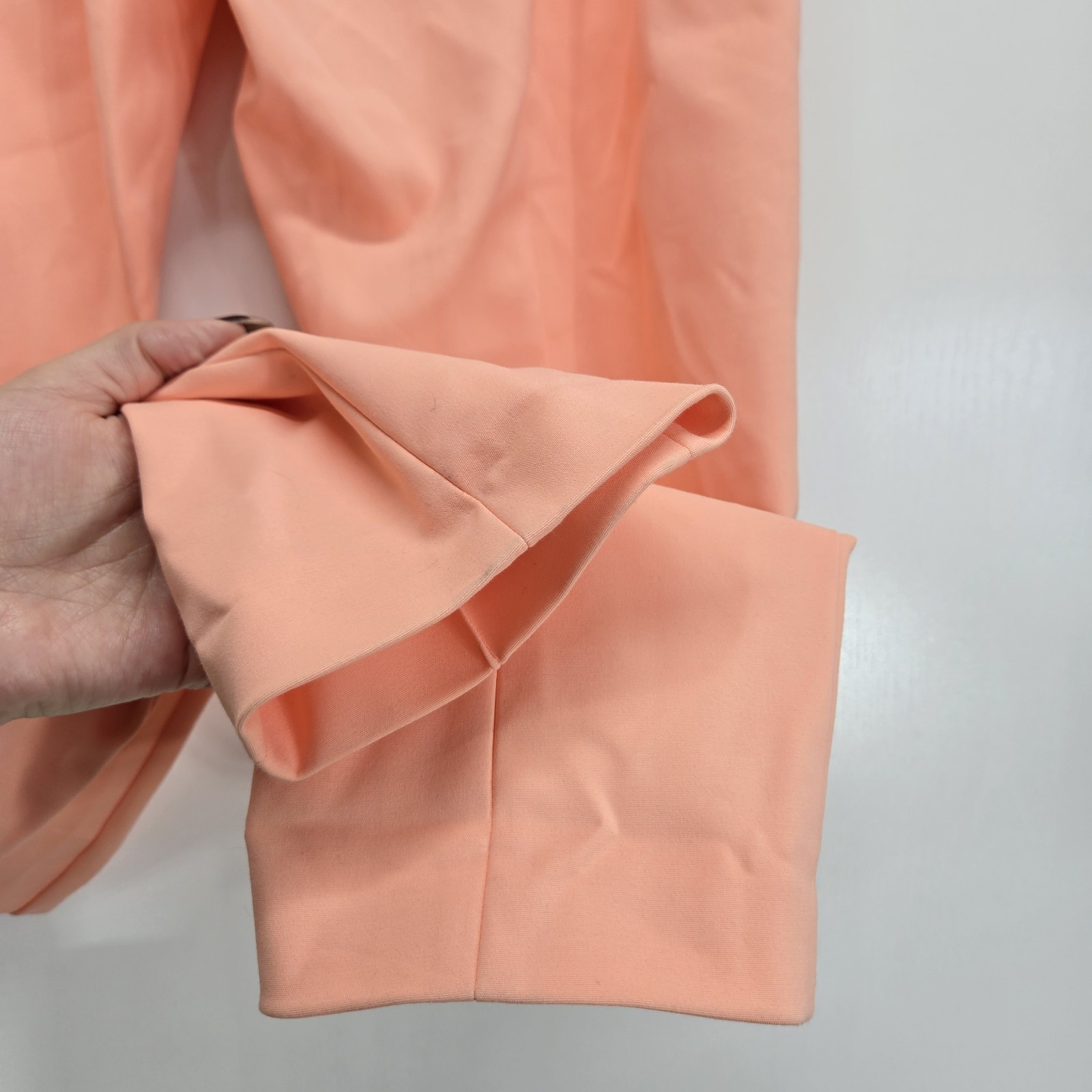 NWT Akris Melissa Trouser Pants Size US 8 Color Bellini Peach $795 Workwear Lux