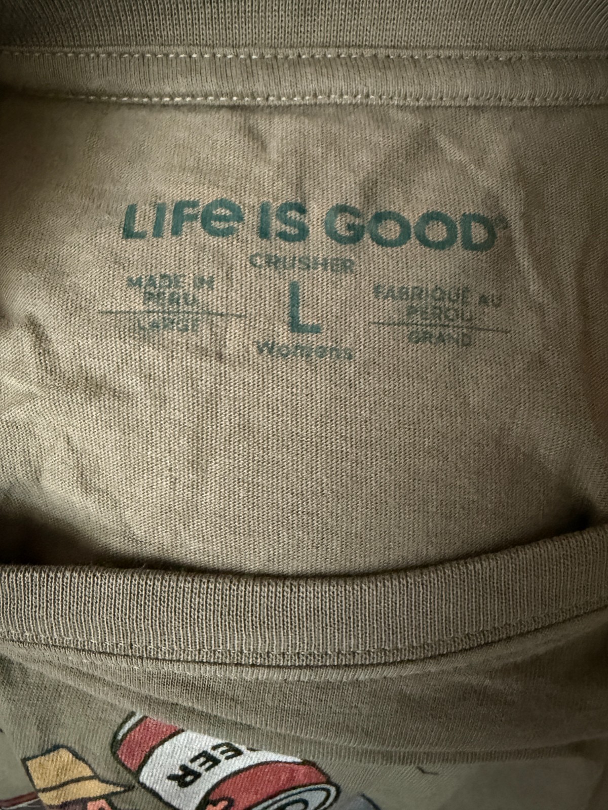 Life is Good Womens L Tee Shark Drinking Buddies Beer Green Funny Shirt 0063