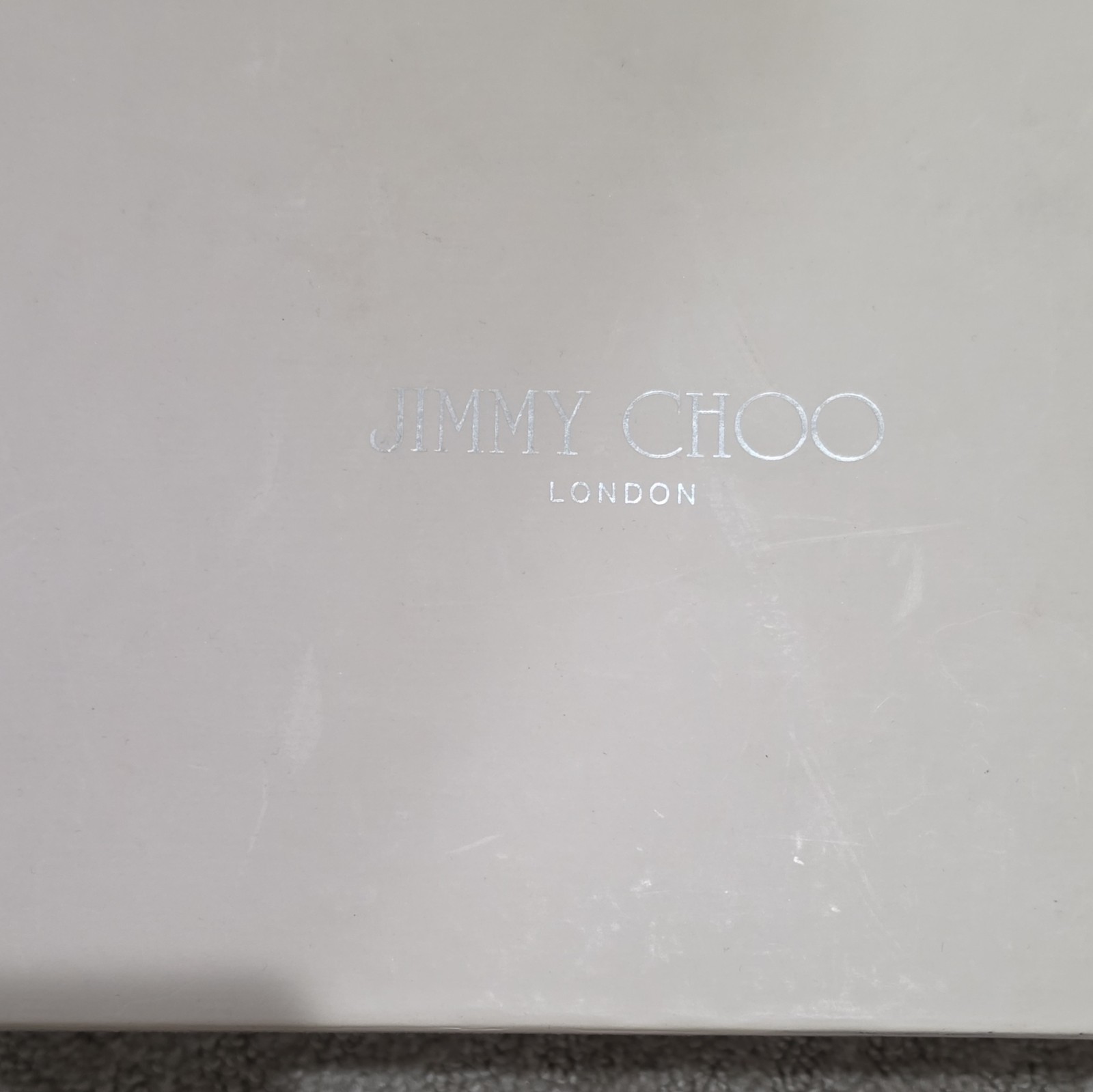 Jimmy Choo Silver Glitter Fabric Platform Peep Toe Ankle Strap Heels 38.5