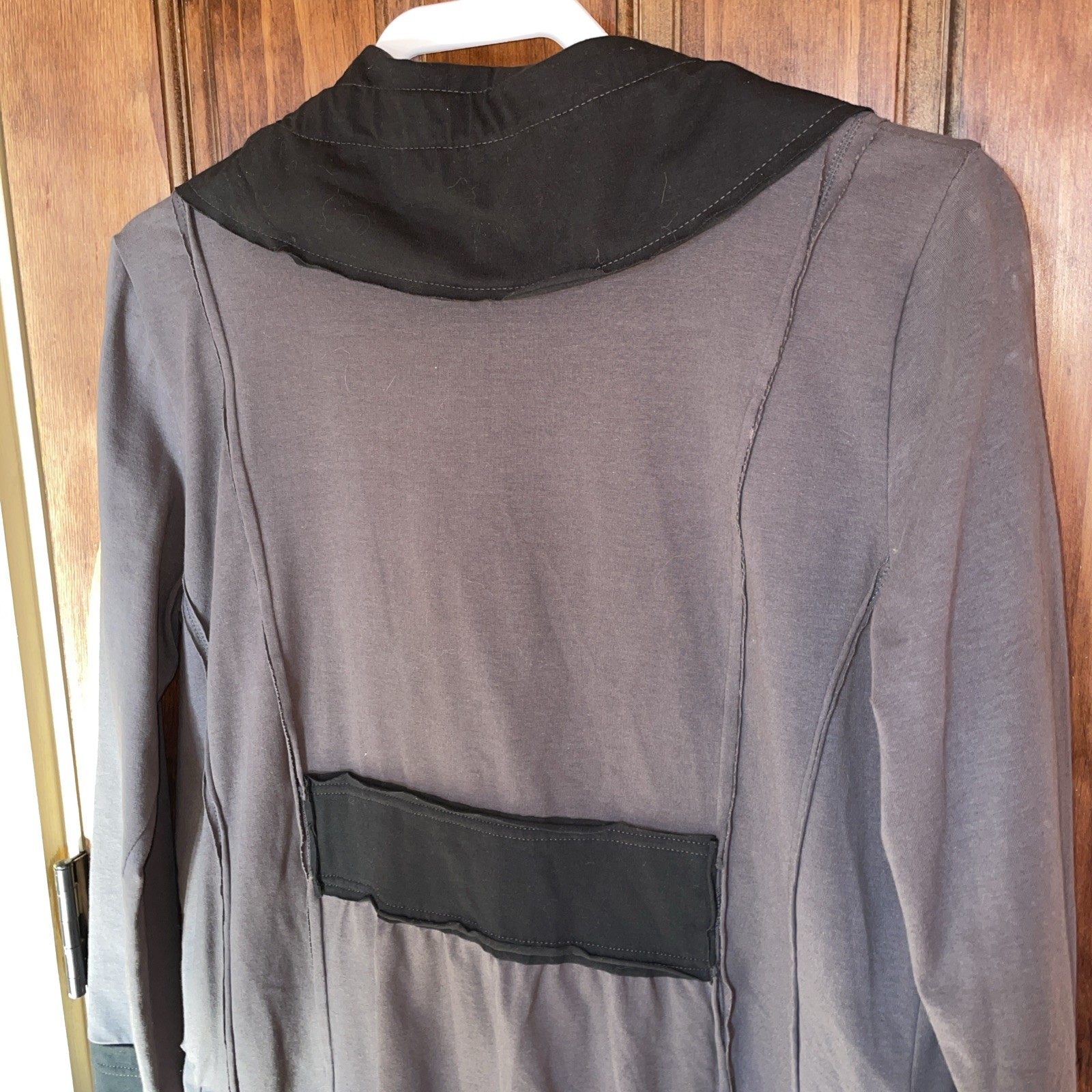 Buddha knee length jacket cotton blend spandex￼medium