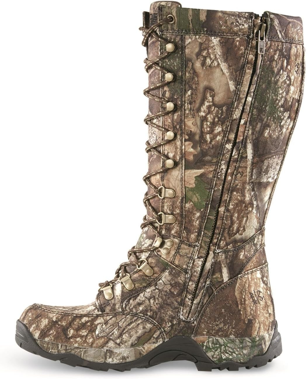 Mens Camo Nylon Rubber Snake Boots, Waterproof and Snake Proof Hunting Shoes