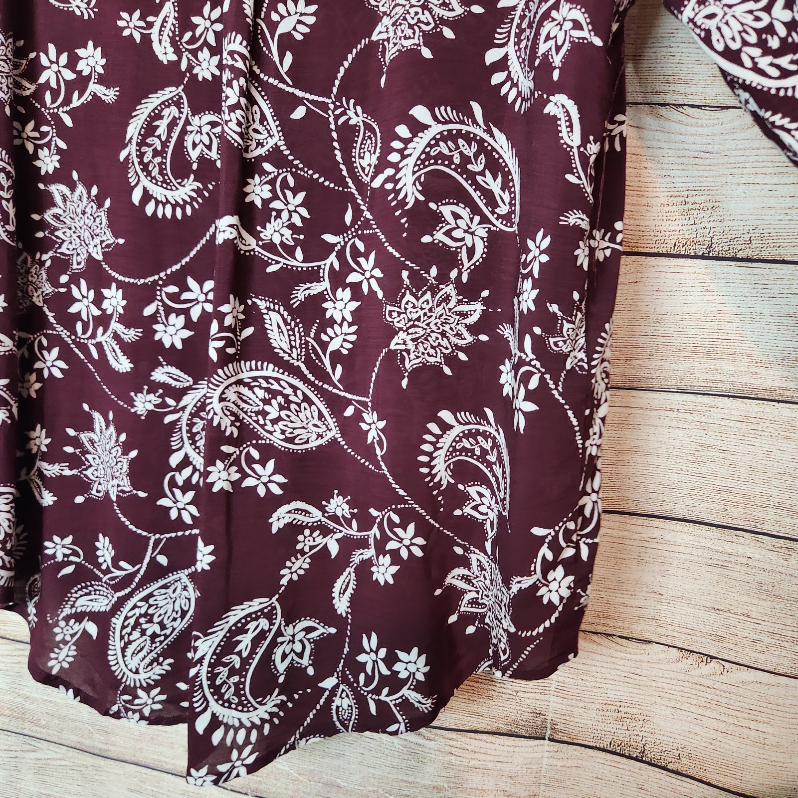 Brina & Em Stitch Fix Lemmy V-Neck Brown Floral Print Cottagecore Top NWT XXL