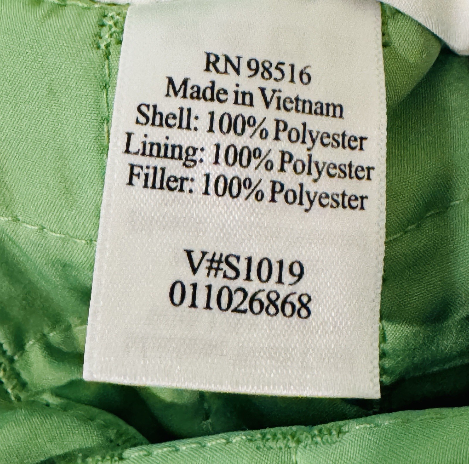 Coldwater Creek Reversible Quilted Vest Women Size 1X Green White