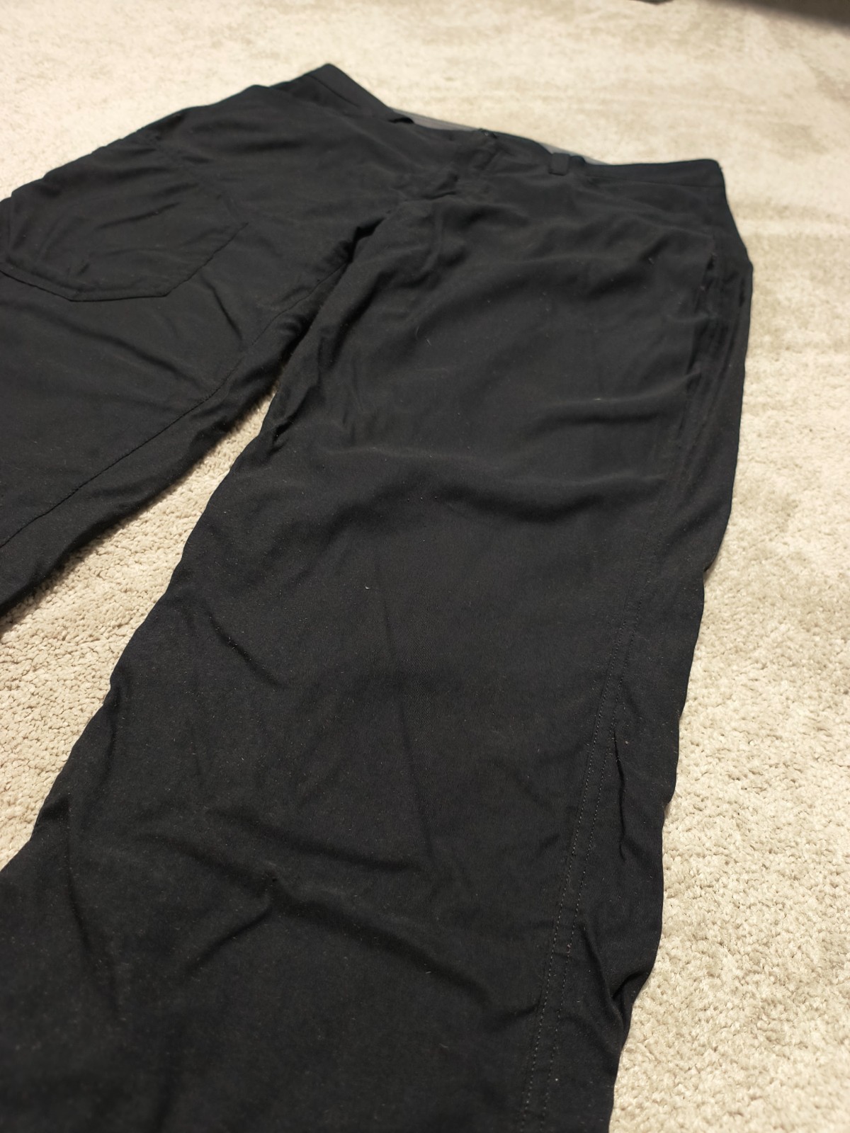 Eddie Bauer Men’s Tech Pant 34×30 Fleece Lined 2-Way Stretch Black