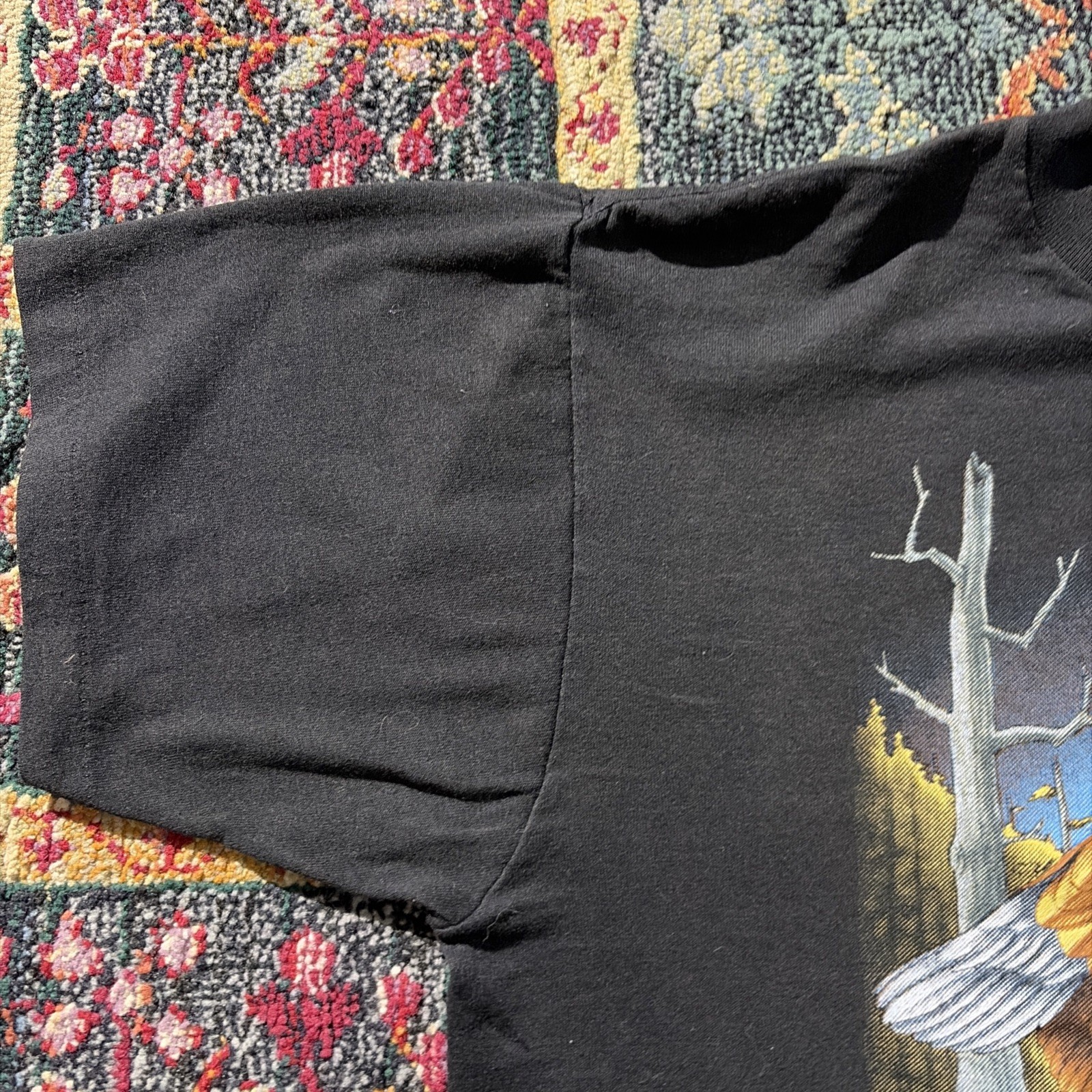 3D Emblem T-shirt Backroads Eagle Graphic 1988 Sz Médium Vtg