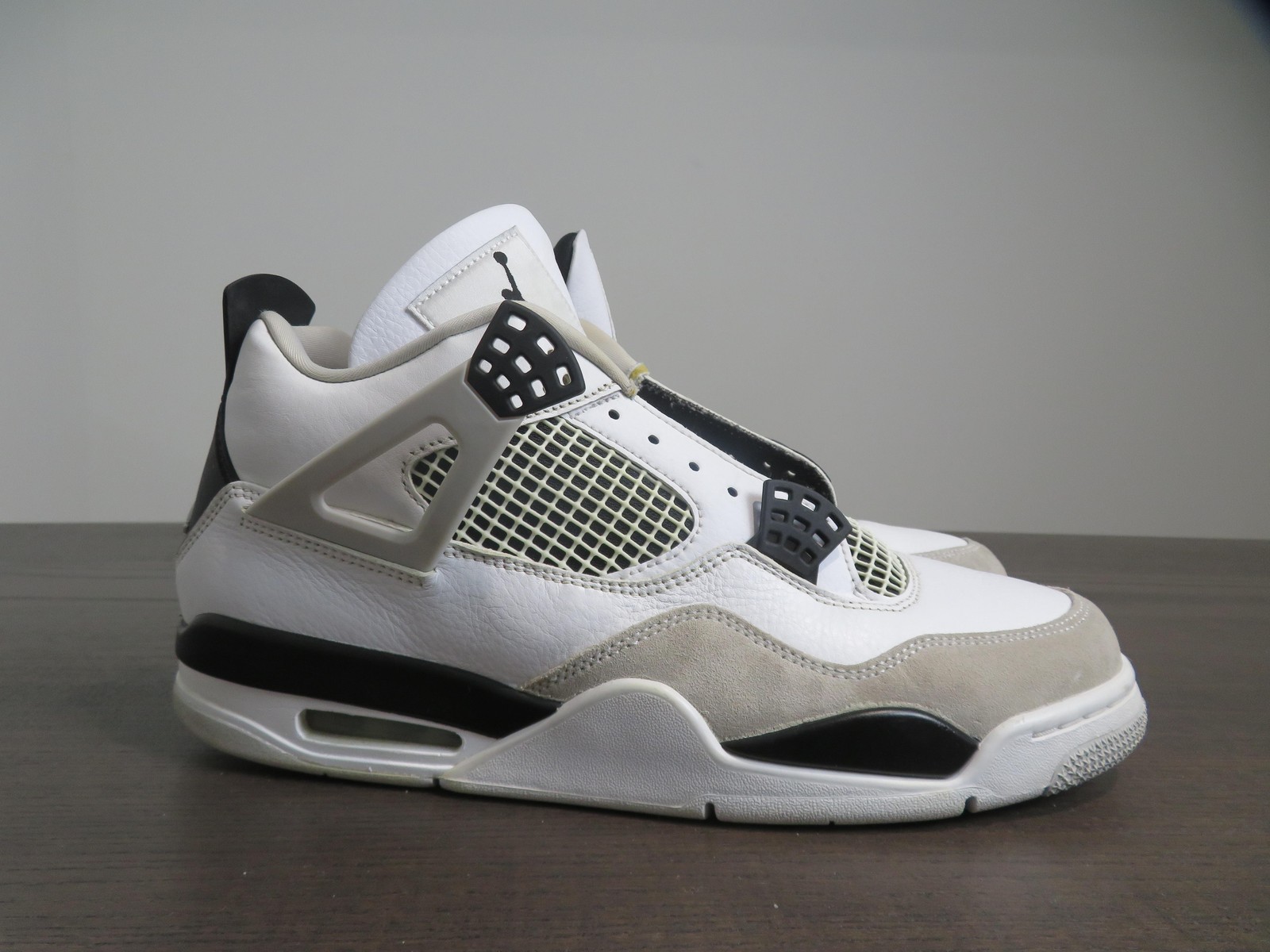 Nike Air Jordan 4 Retro Military Black Shoes Mens Size 11 White Black DH6927-111