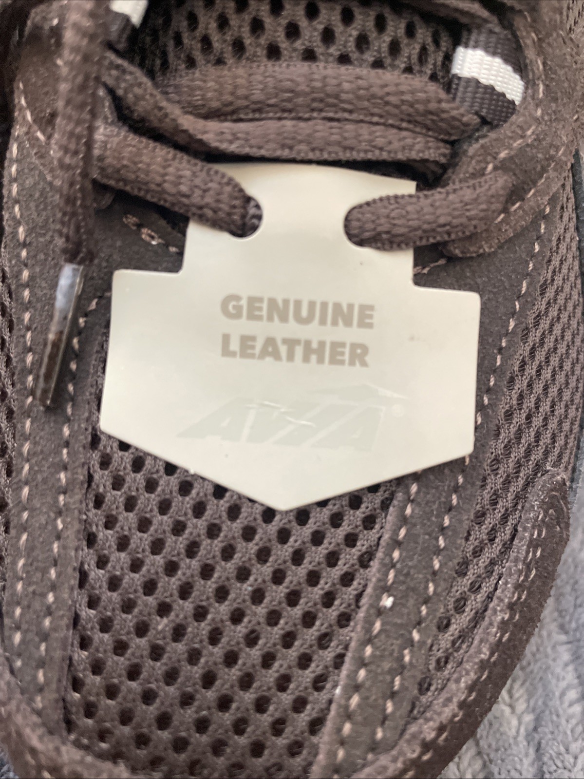 Avia 5000 Shoes women Size 9 Brown Leather Ang Mesh Odor Control NEW
