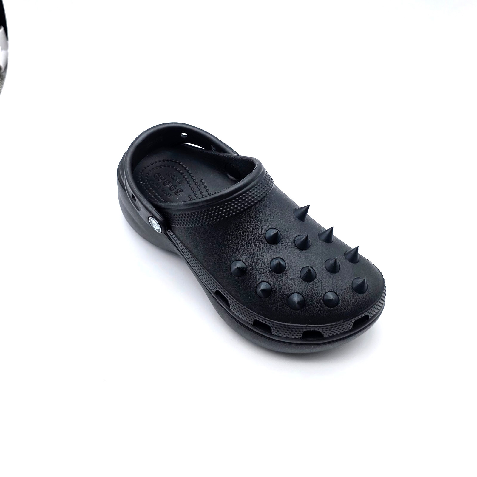 Croc Spike Shoe Charms – Custom Matte Black 26pc set punk goth festival cosplay