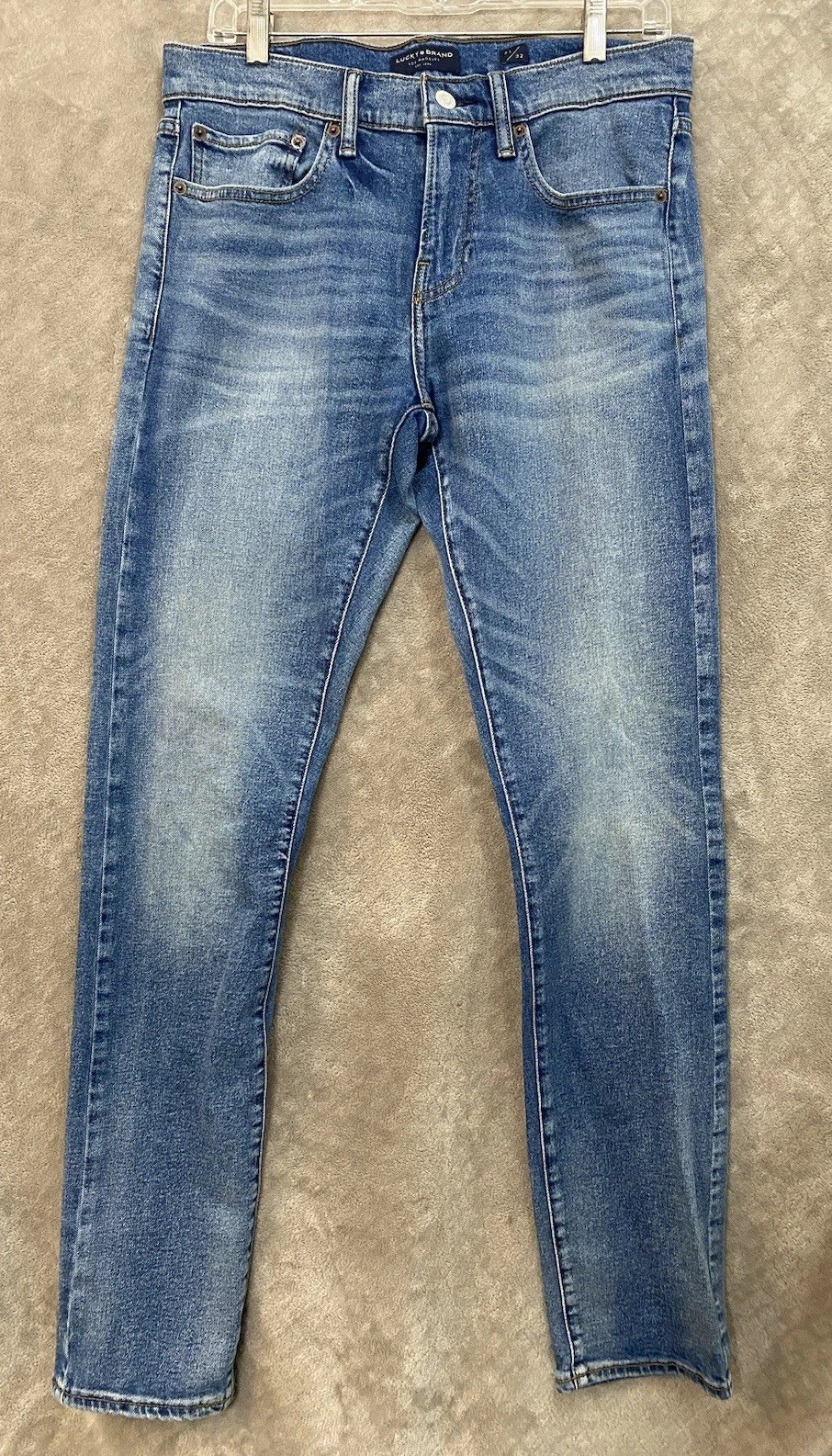Lucky Brand Jeans Size 31×32 Mens 110 Slim Straight Mid Rise Blue Denim