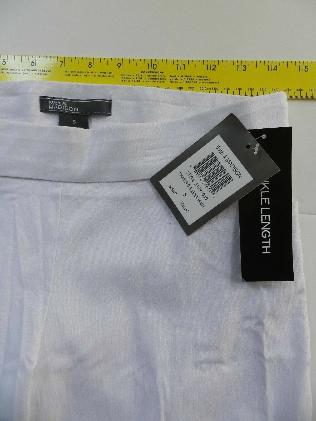 Women’s pants 89th & MADISON size SMALL pull on ankle stretch $60 NEW (bf31)
