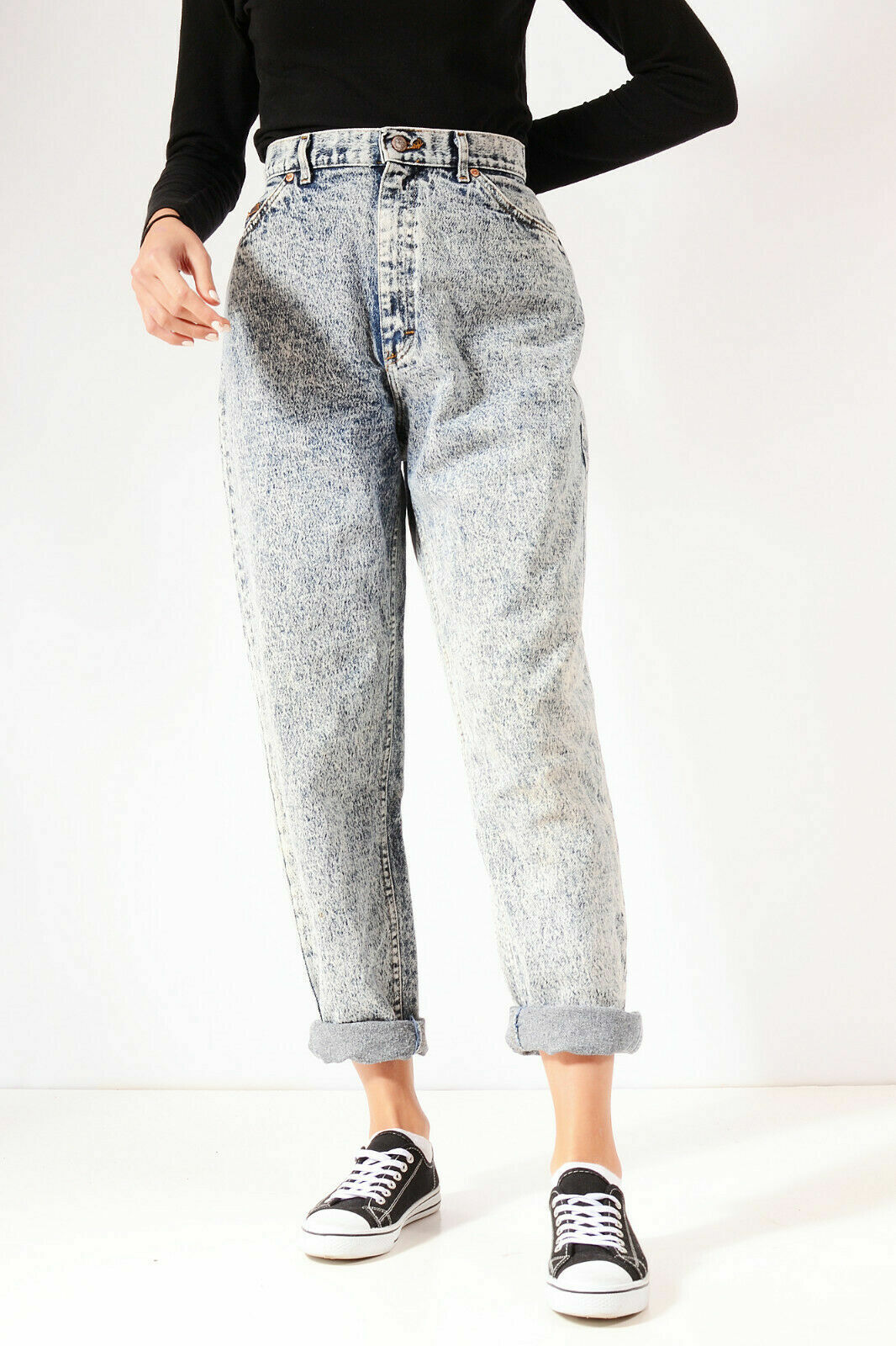 VINTAGE COLOURED LEE HIGH WAISTED WOMENS TAPERED MOM JEANS 26 27 28 29 30 32 34