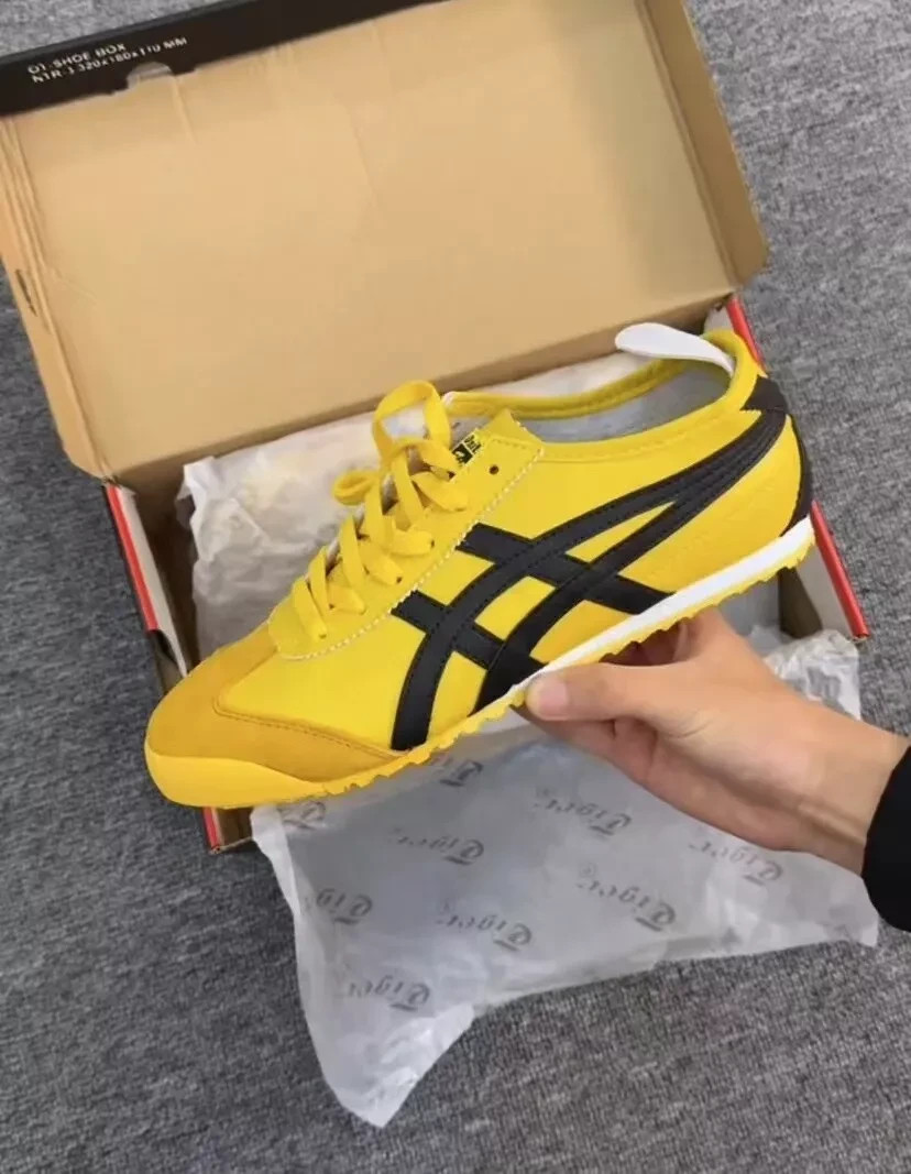 Authentic Onitsuka Tiger MEXICO 66 1183C102 751 YELLOW BLACK Sneakers Shoes