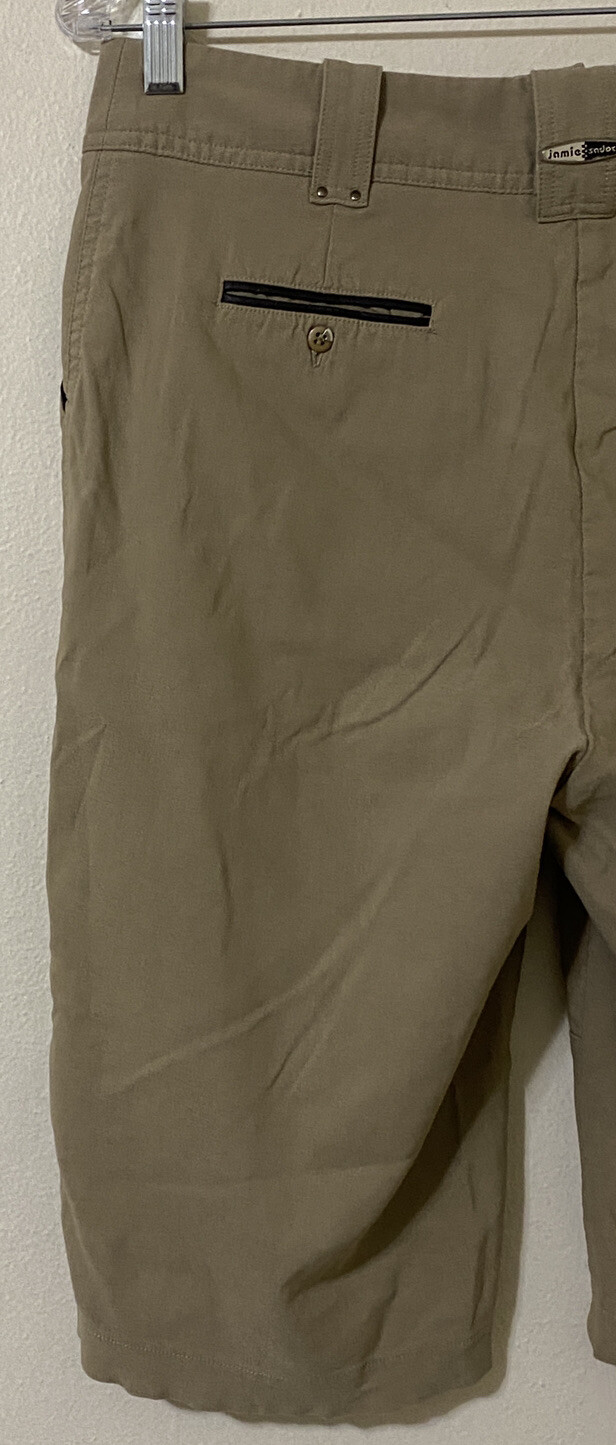Jamie Sadock Size 8 Women’s Light Khaki Casual Golf Long Shorts 30″ x 12″