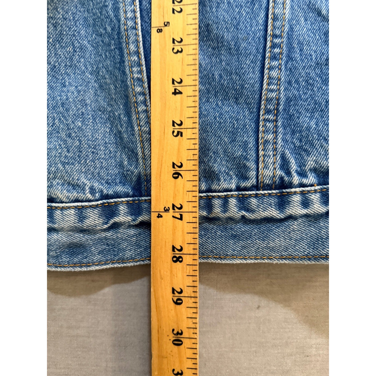 Vintage Jordache Denim Trucker Jacket Mens #XL Blue Button Long Sleeve